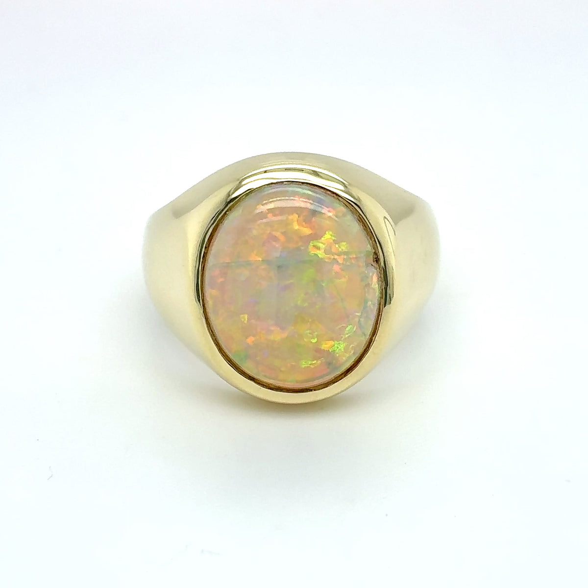 Opal Ring Gelbgold 585/14kt Gold Gr.64