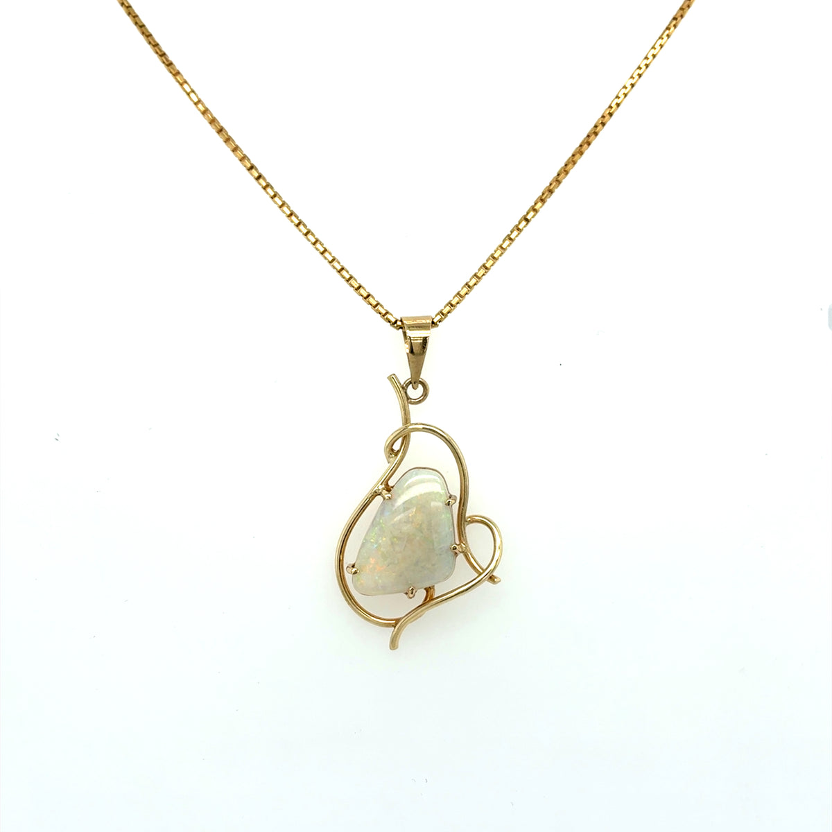 Opal Kette 375 Goldgold 9kt Veneziakette L:40m