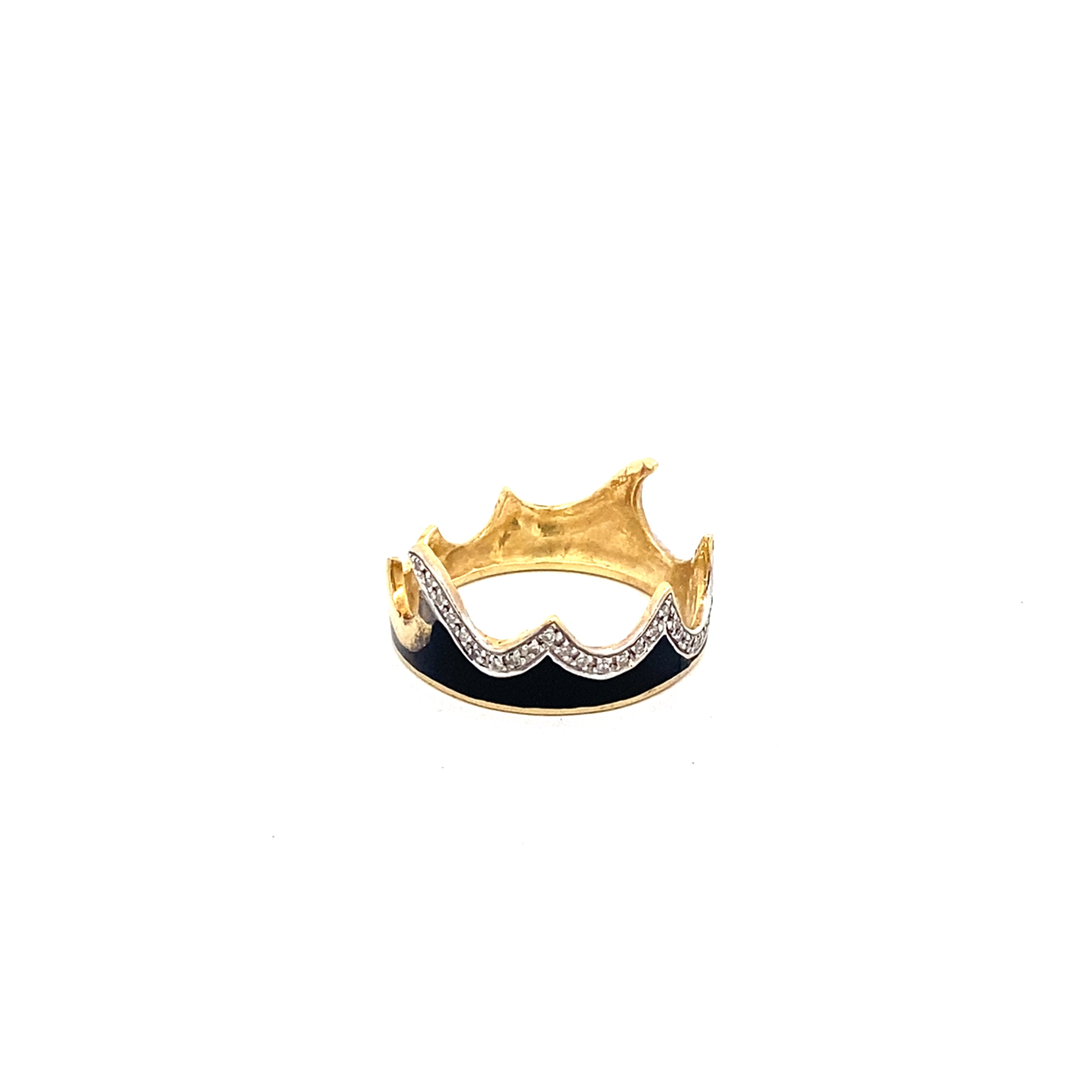 Ring "Krone" Gelbgold 585/14 kt