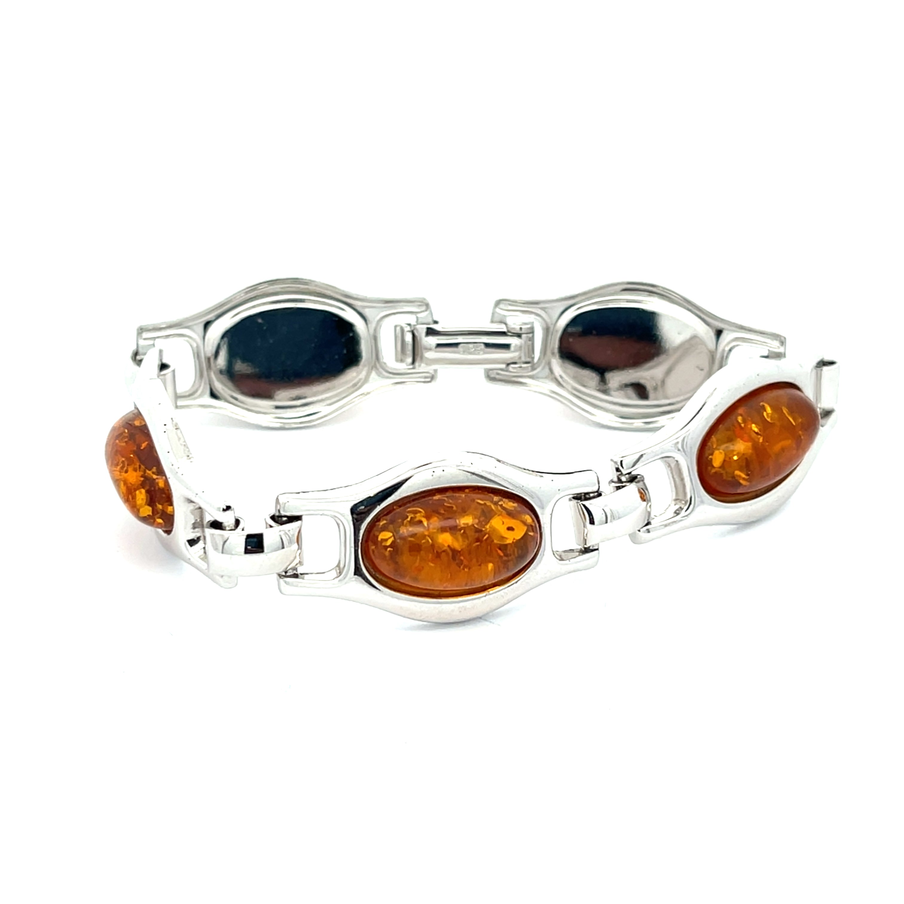Bernstein Armband Sterling Silber