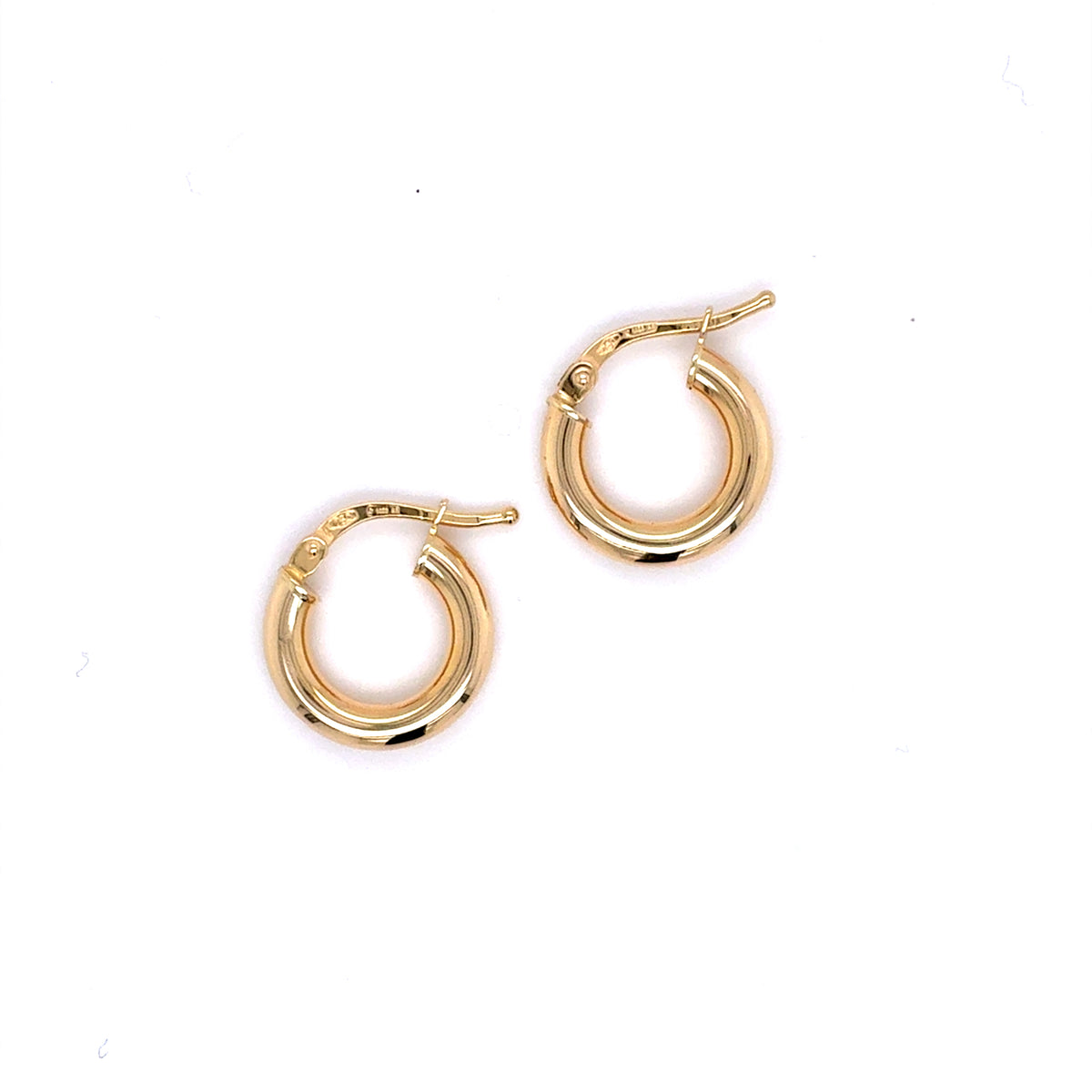Creolen Gold Ohrringe 750 Gelbgold 18 Karat