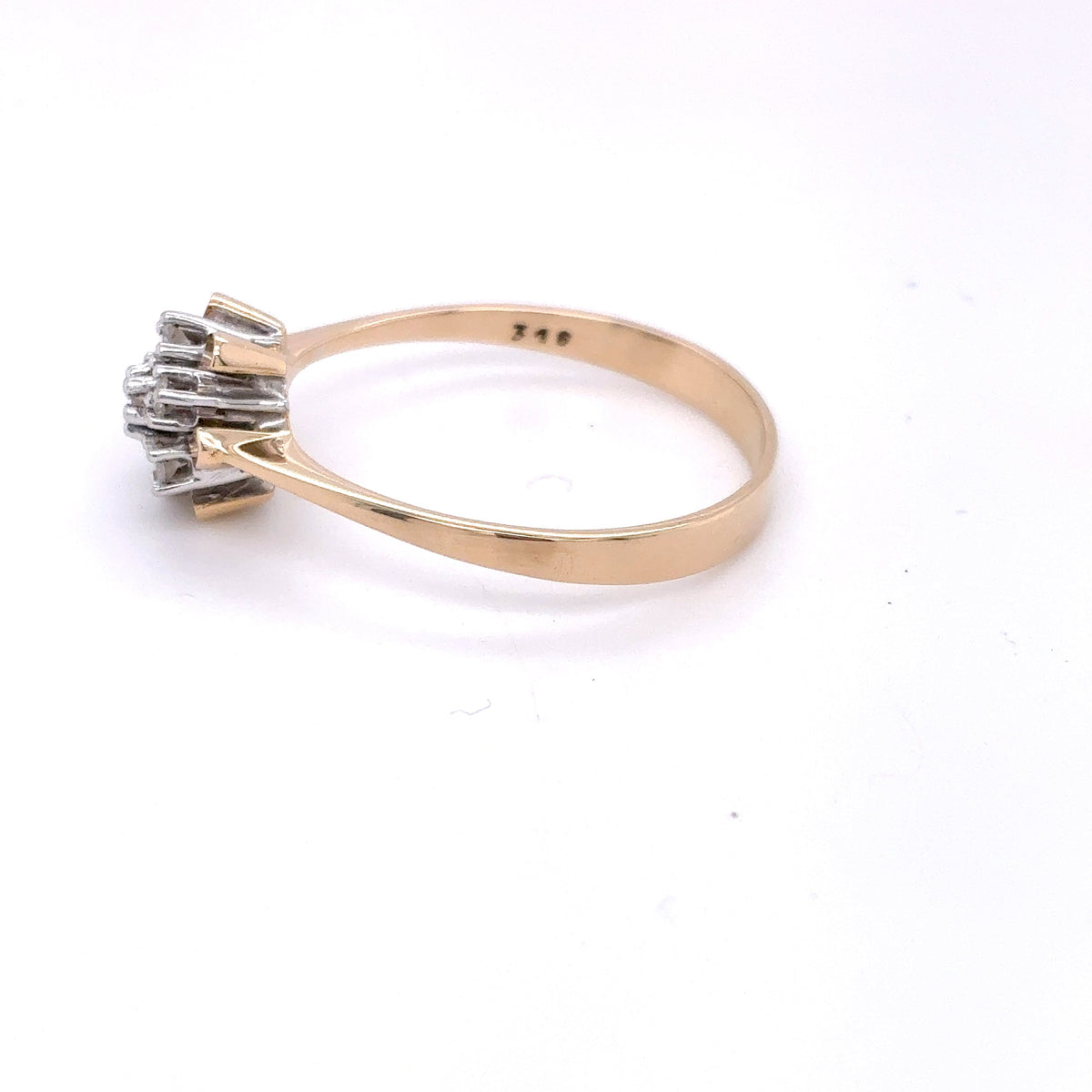 Diamant Ring Gelbgold 585 Gold 14kt Gr. 65