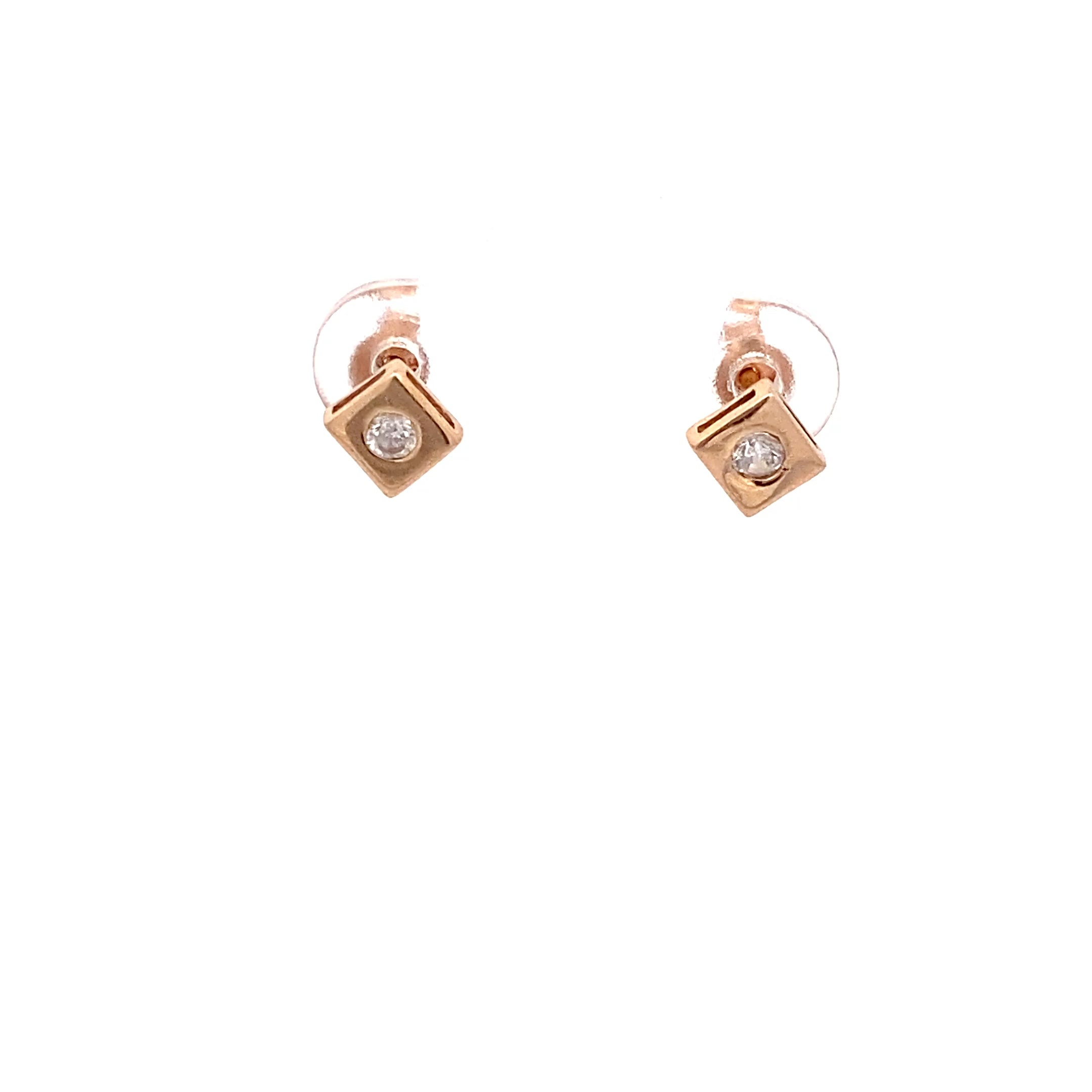 Ohrstecker 585/14kt Rotgold