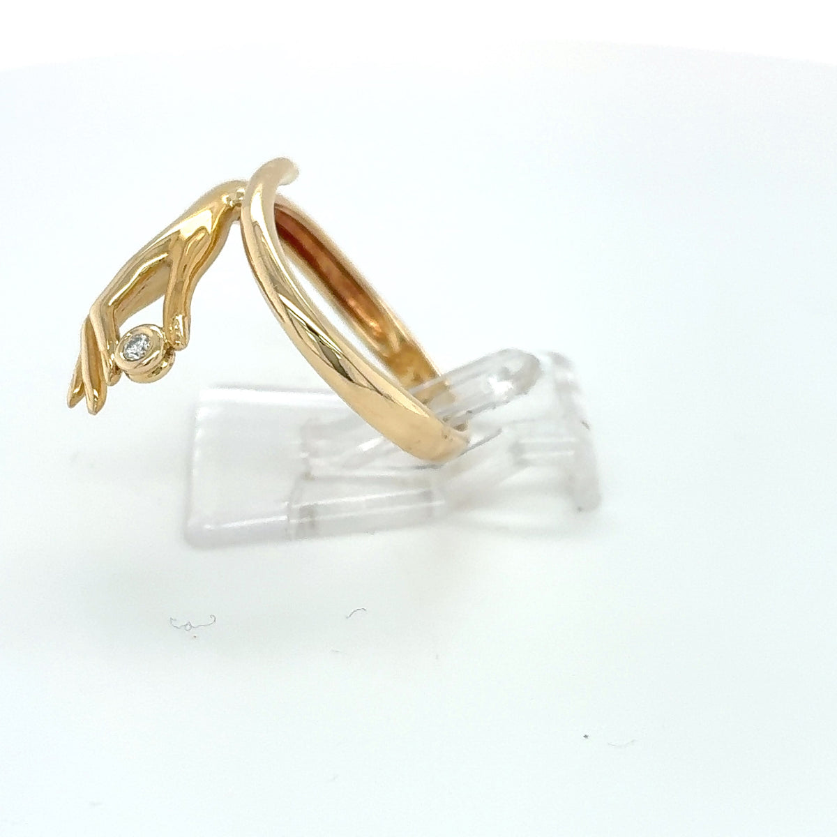 Brilliant Ring Gelbgold 750 Gold 18kt Gr. 52
