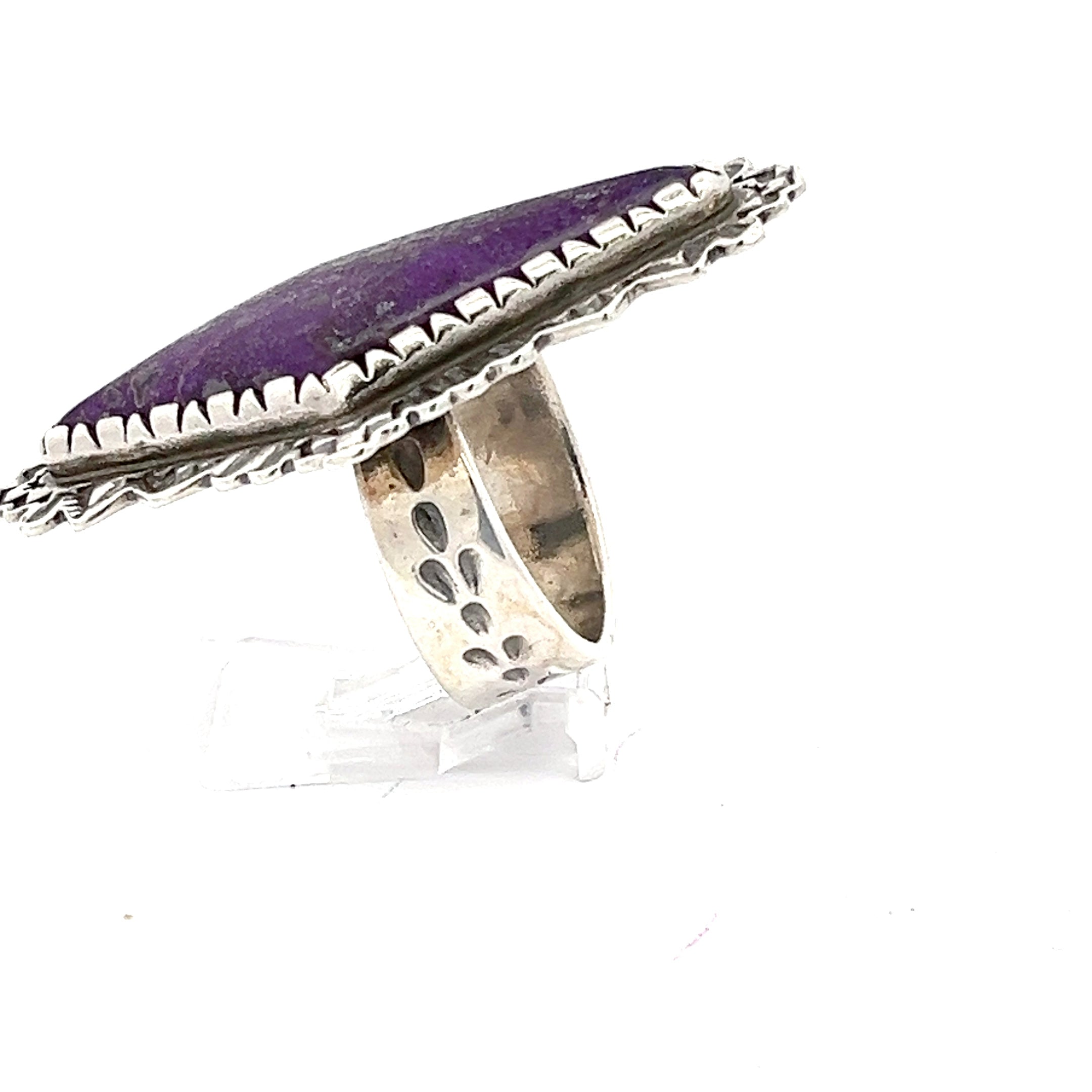 Allison Navajo Ring Sterling Silber mit lila Stein *58