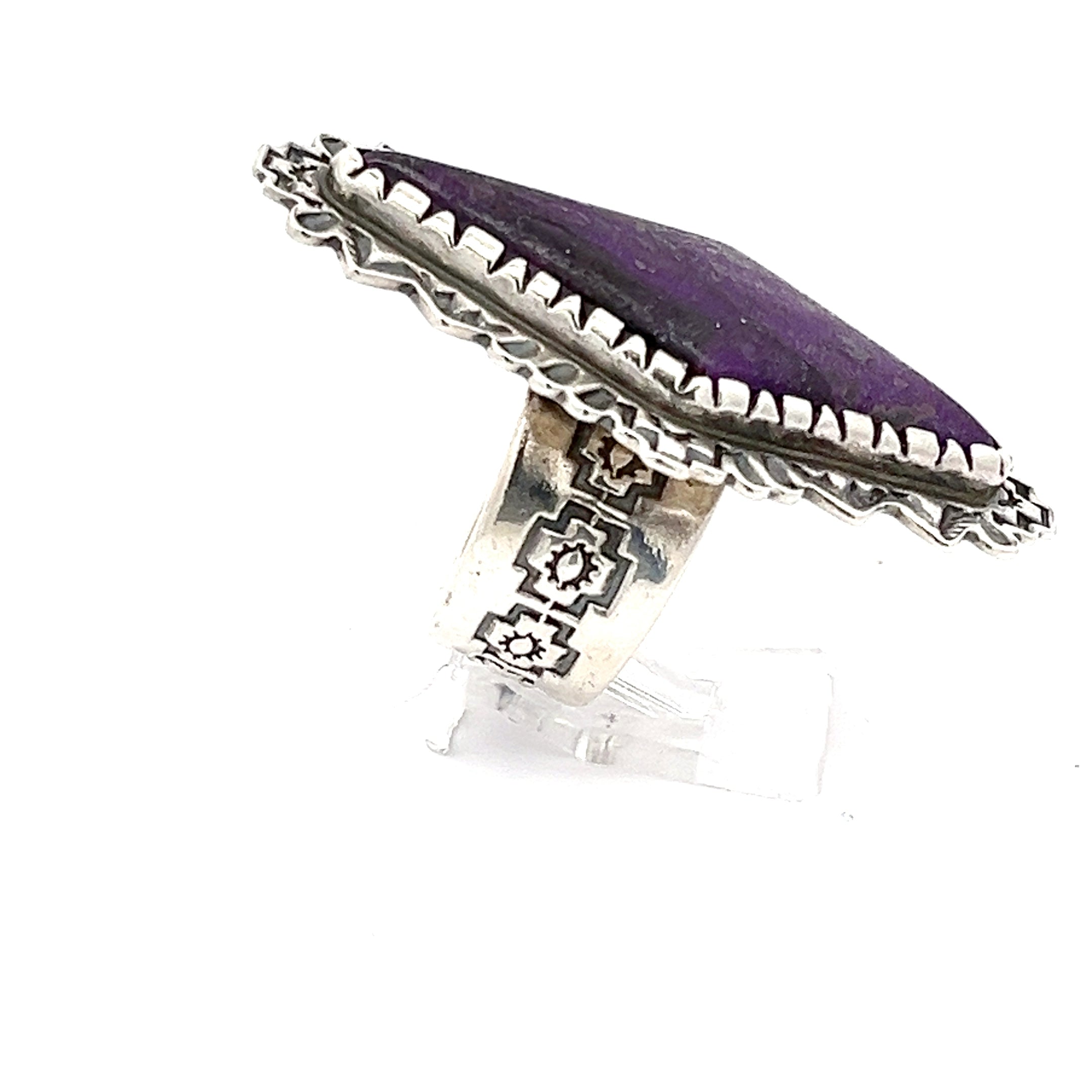Allison Navajo Ring Sterling Silber mit lila Stein *58