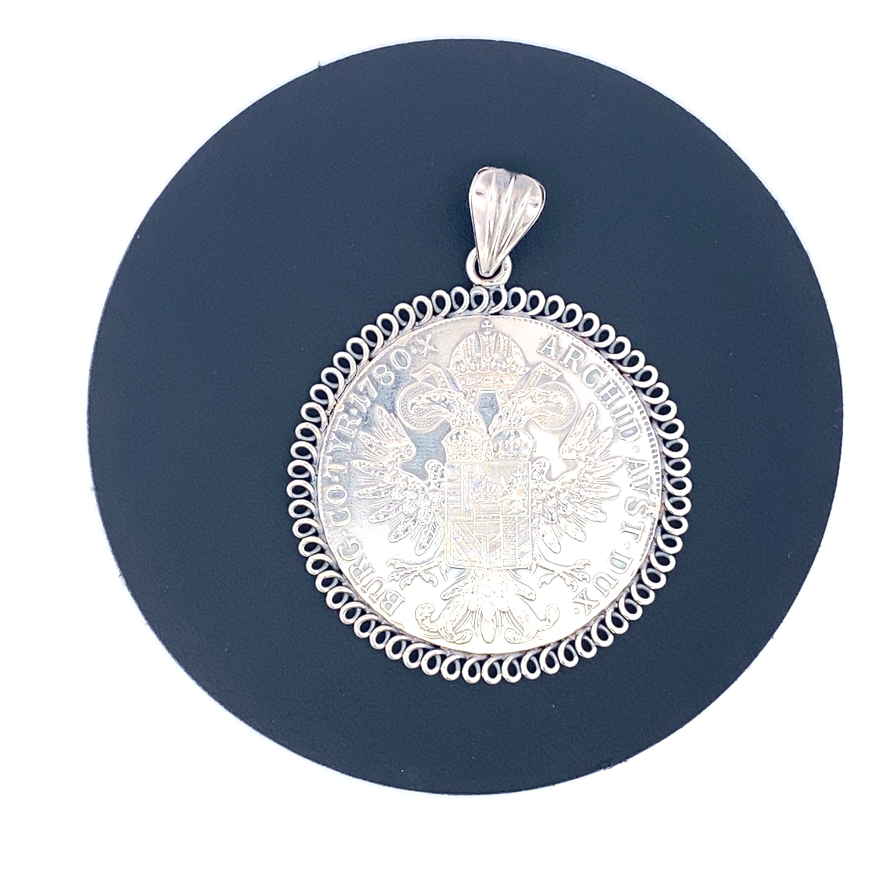 Schmuckanhänger Sterlingsilber Maria Theresia