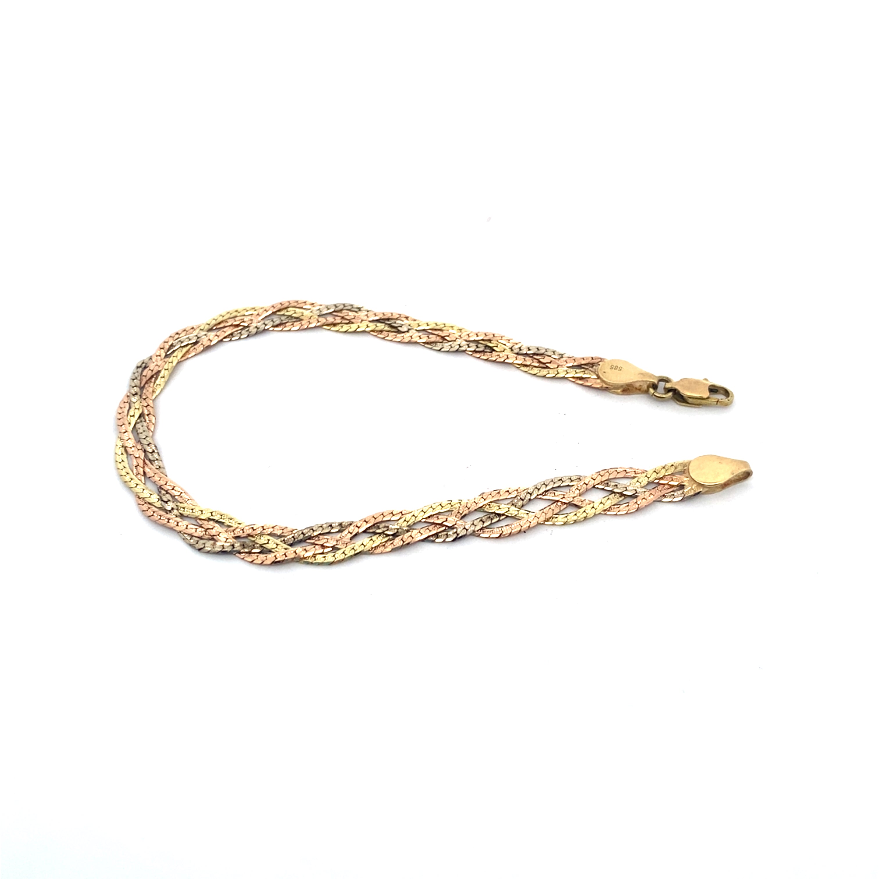 Armband Tricolor 585 / 14kt