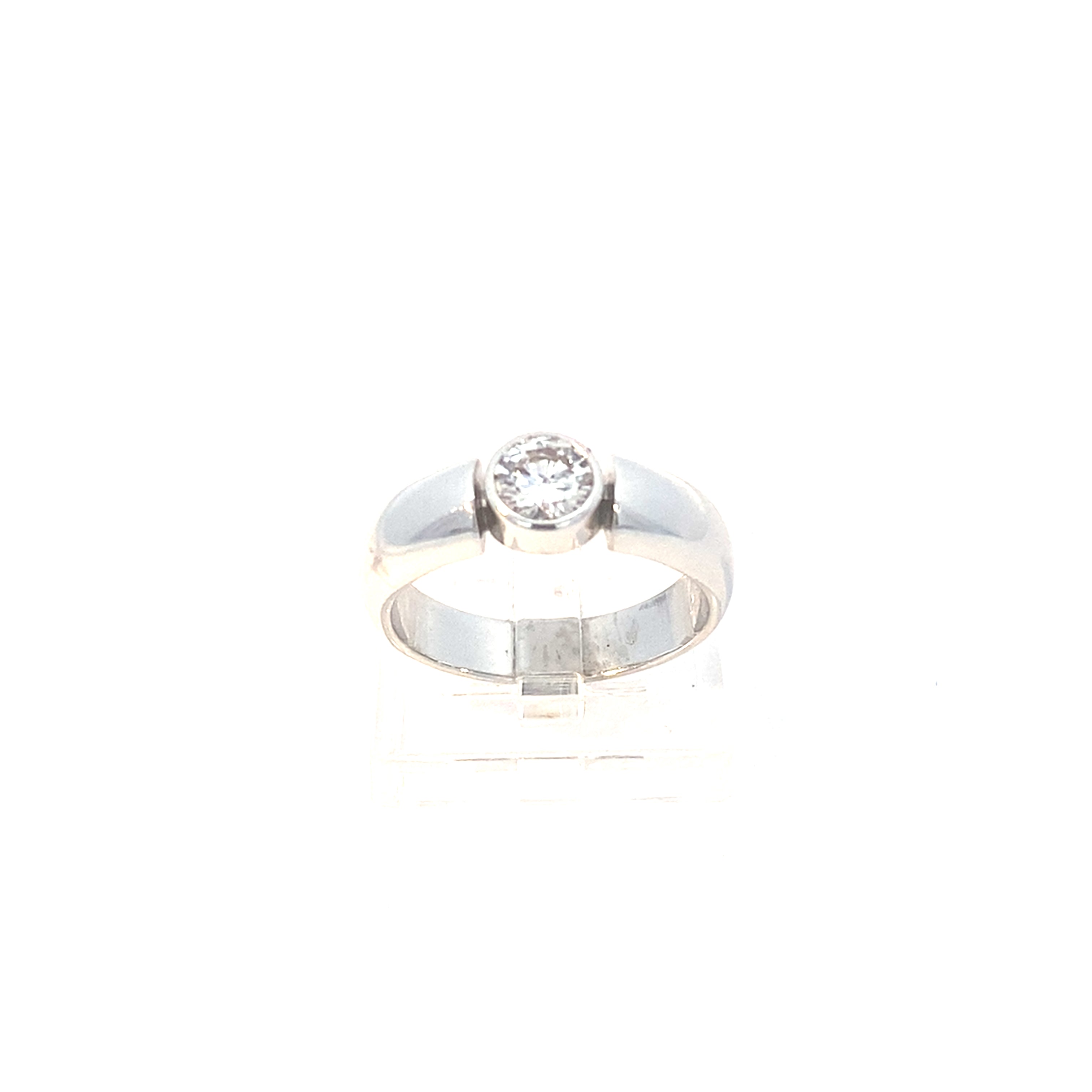 Brillantring Weißgold 750 / 18 kt