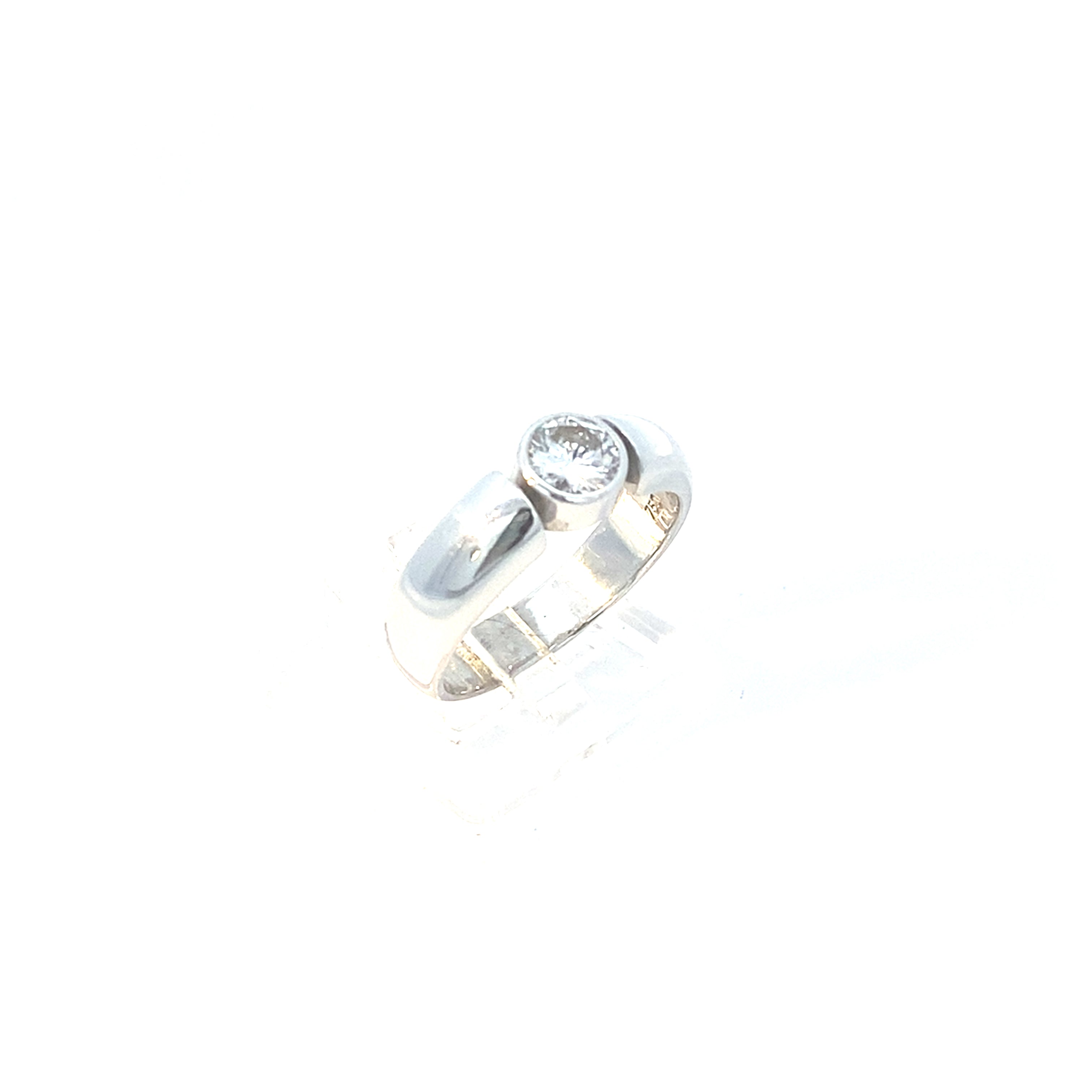 Brillantring Weißgold 750 / 18 kt