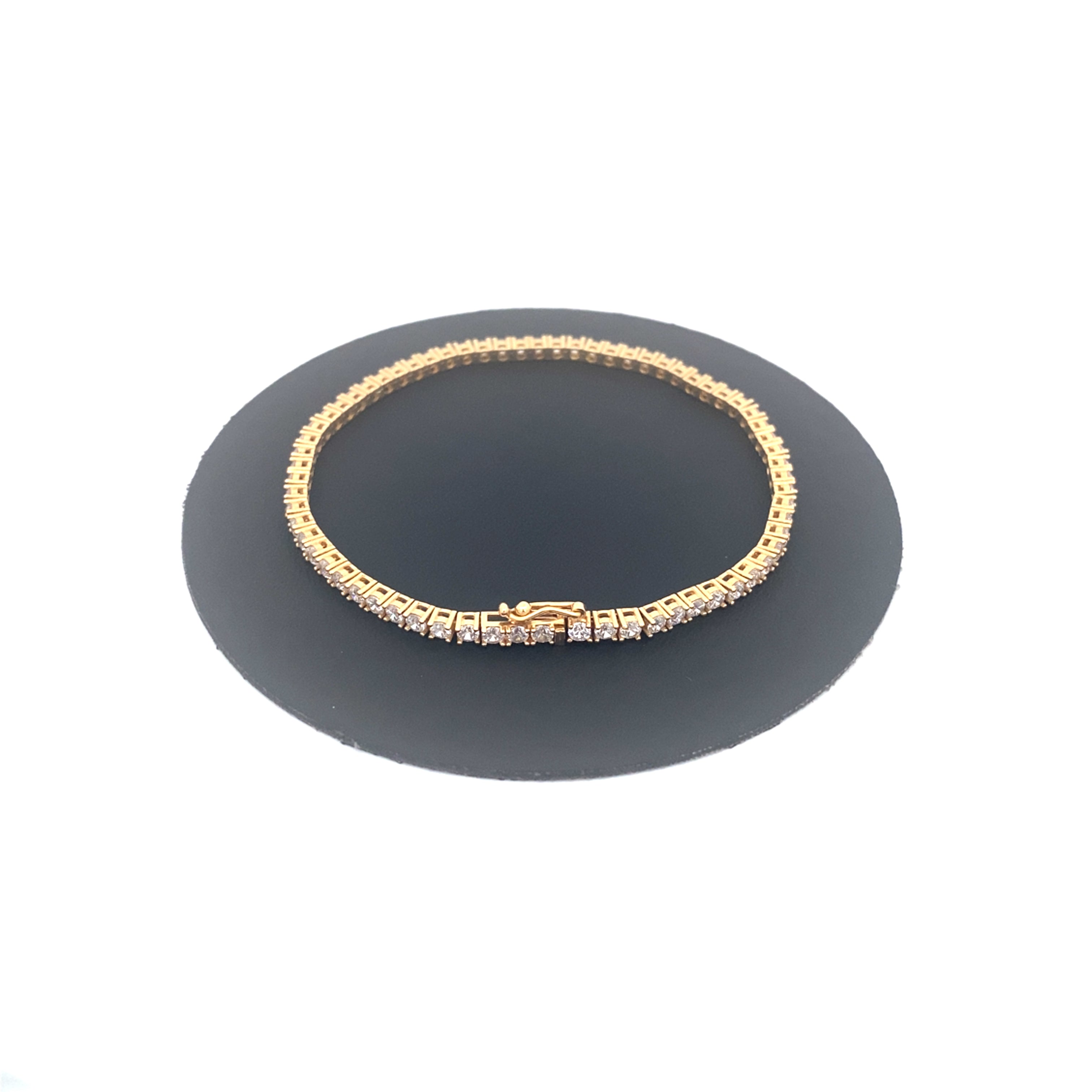 Armband Gelbgold 585 / 14 kt mit Zirkonia