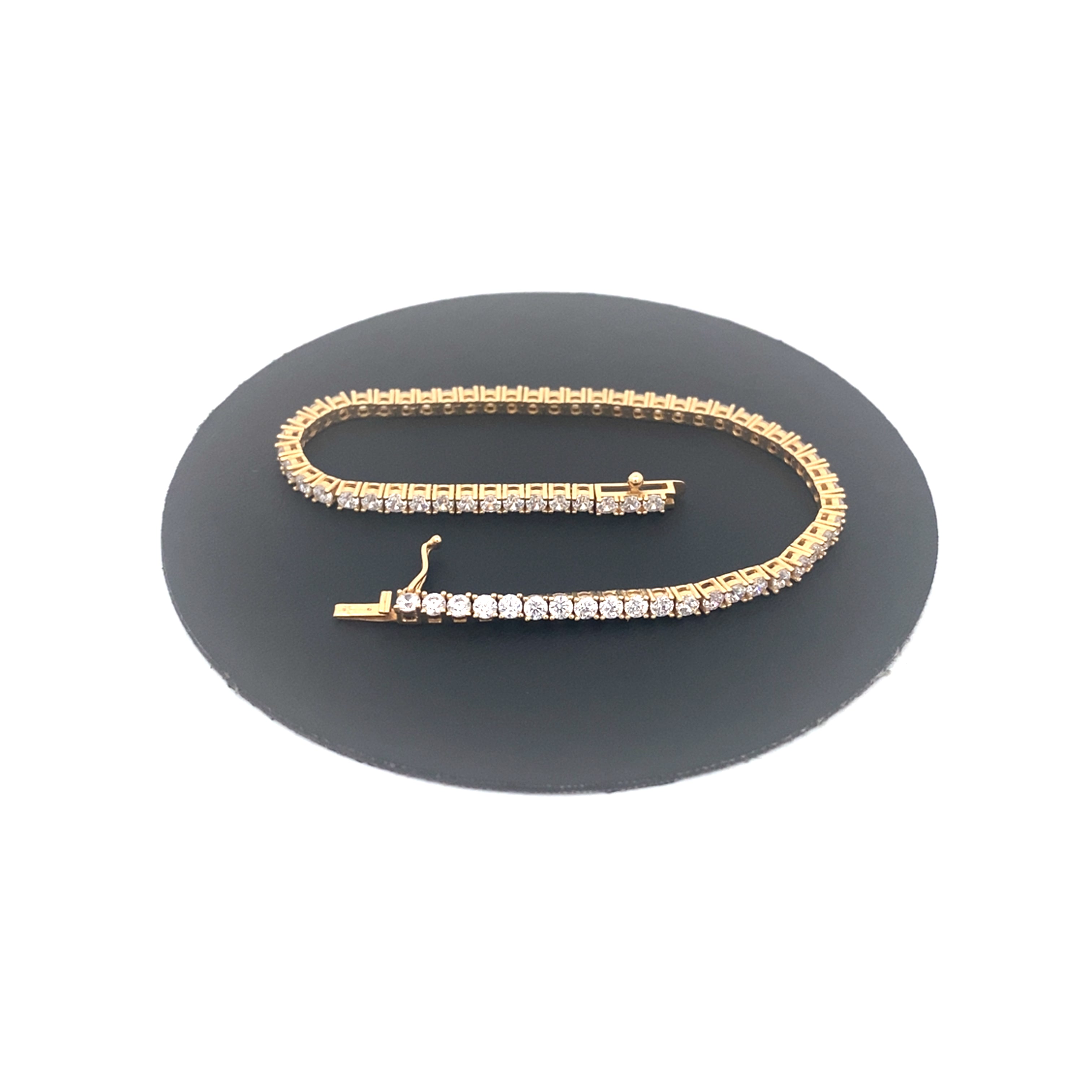 Armband Gelbgold 585 / 14 kt mit Zirkonia