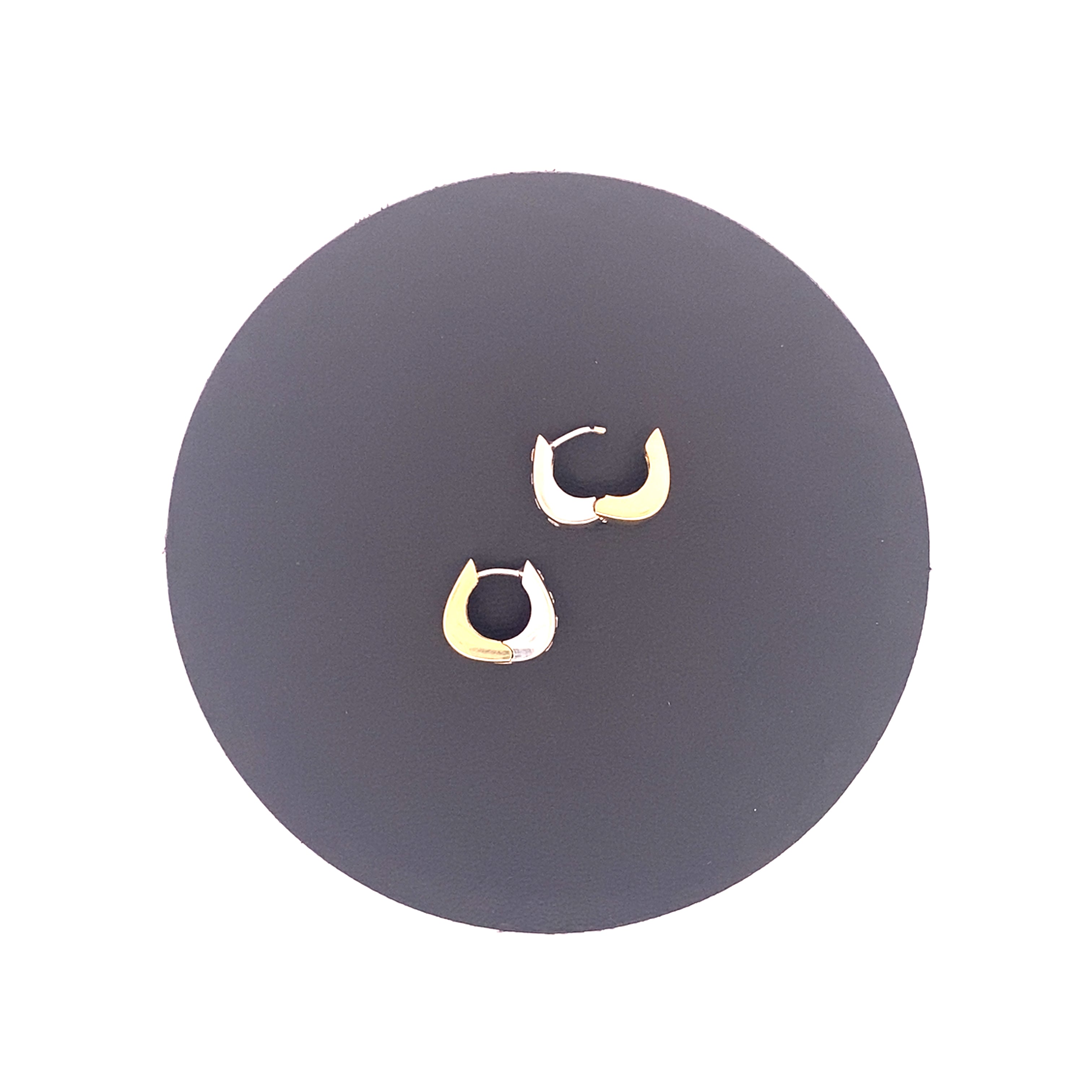 Creolen Gelbgold und Weißgold 585 / 14 kt