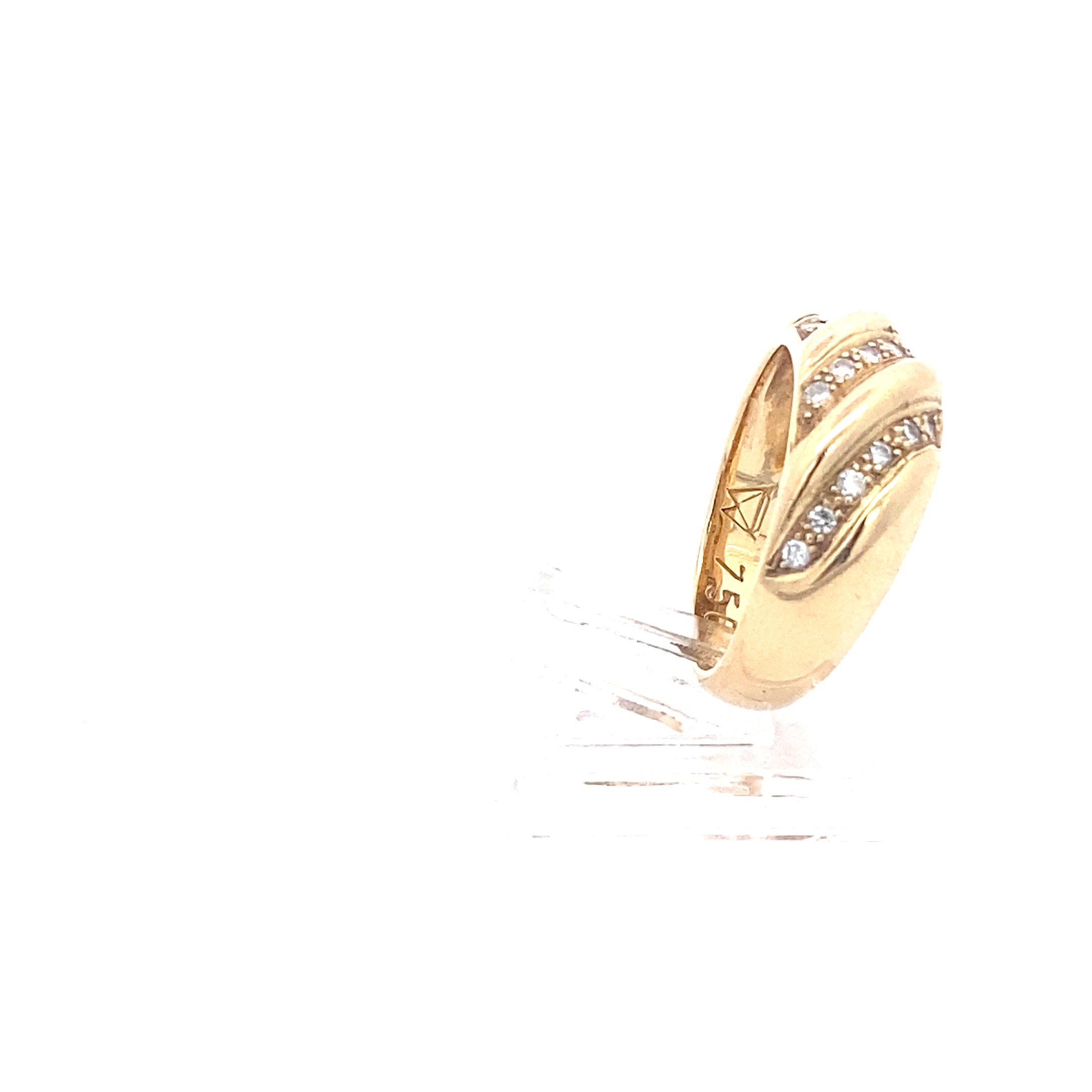 Brillantring Gelbgold 750 / 18 kt 64*