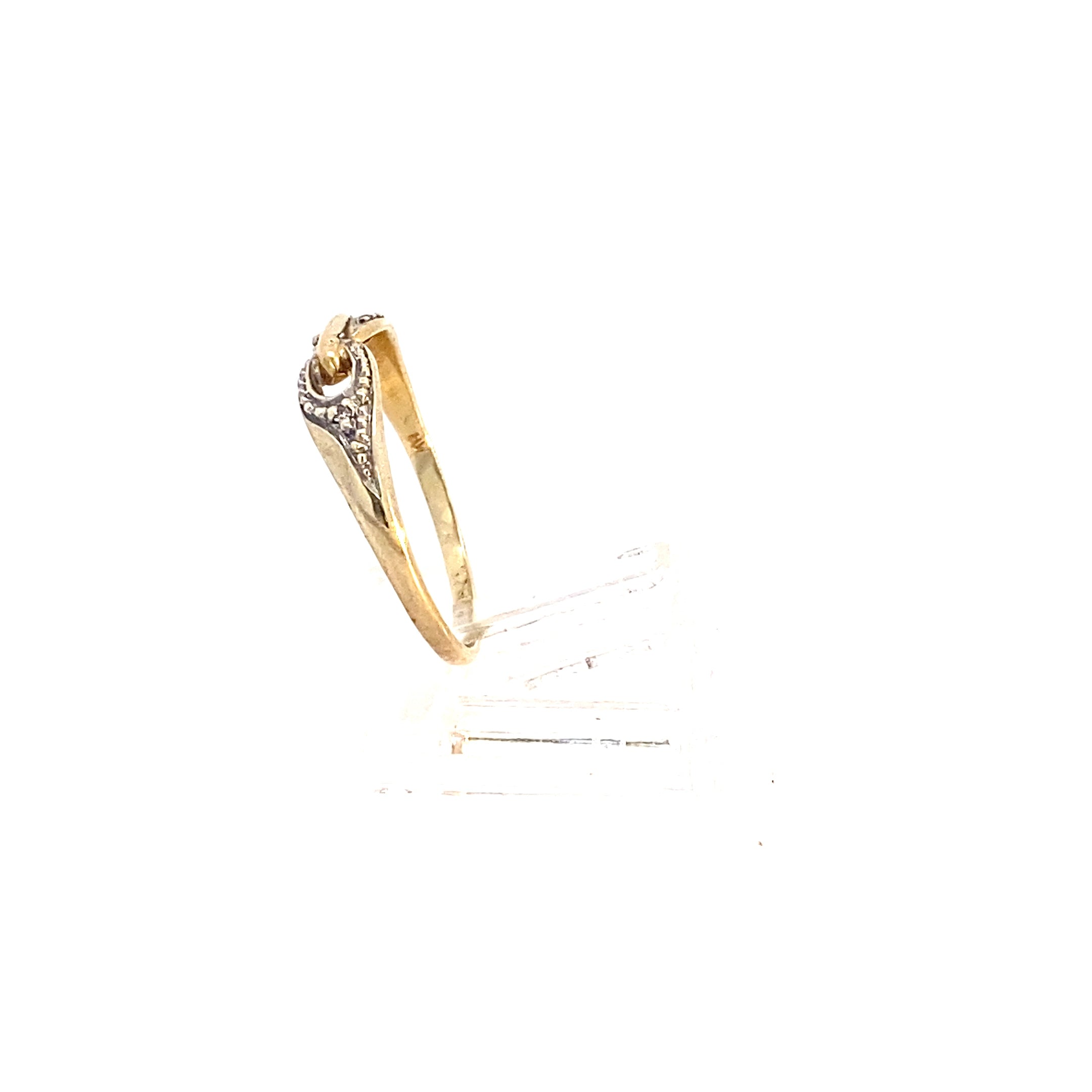 Brillantring Gelbgold 333 / 8 kt