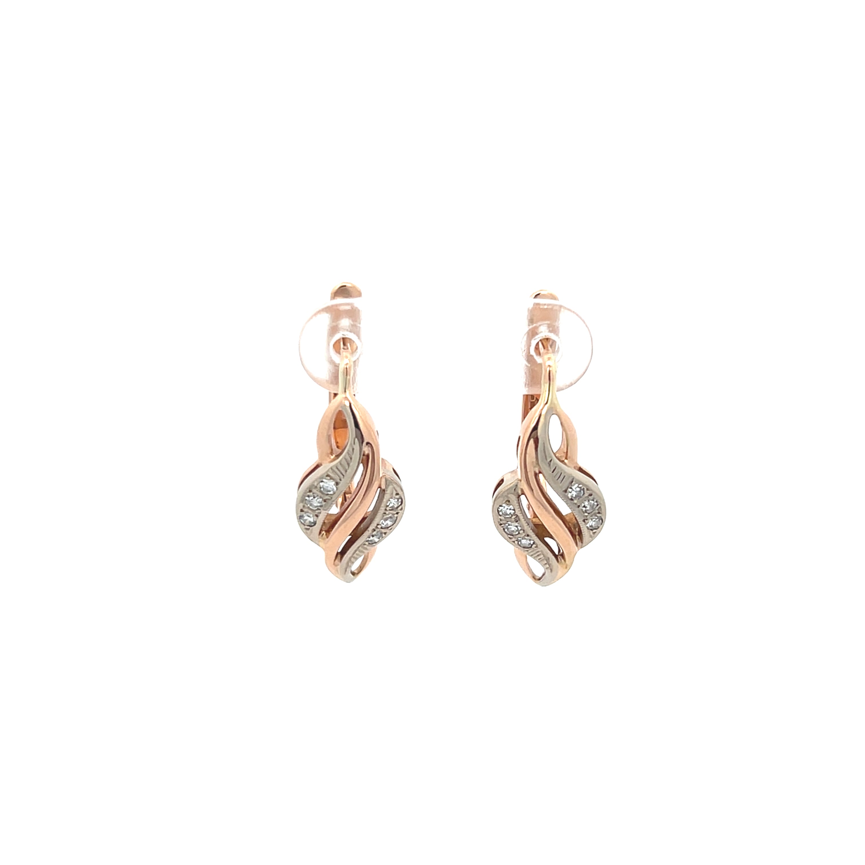 Ohrringe Rosegold 583 / 14 kt
