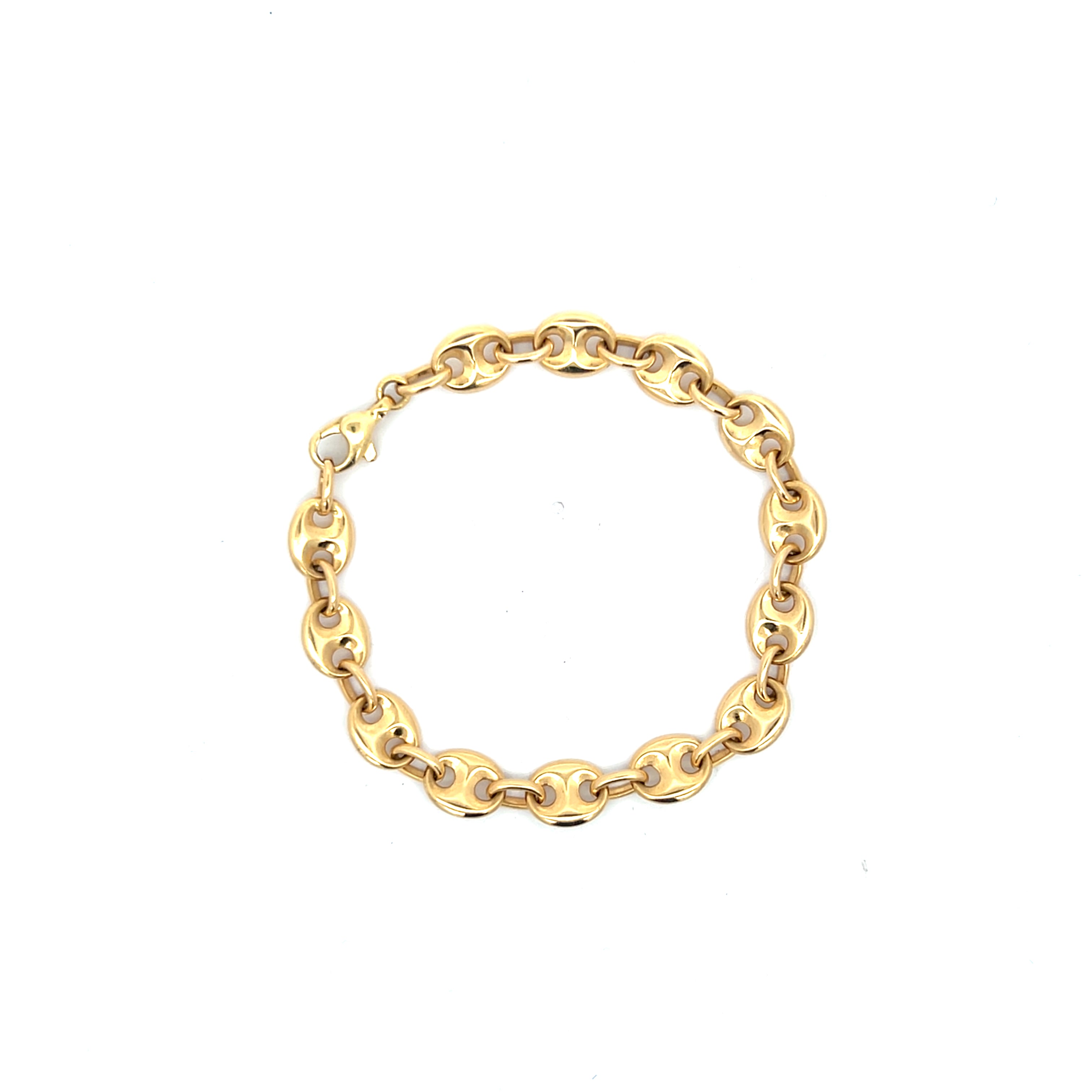 Bohnenarmband Gelbgold 750 / 18 kt