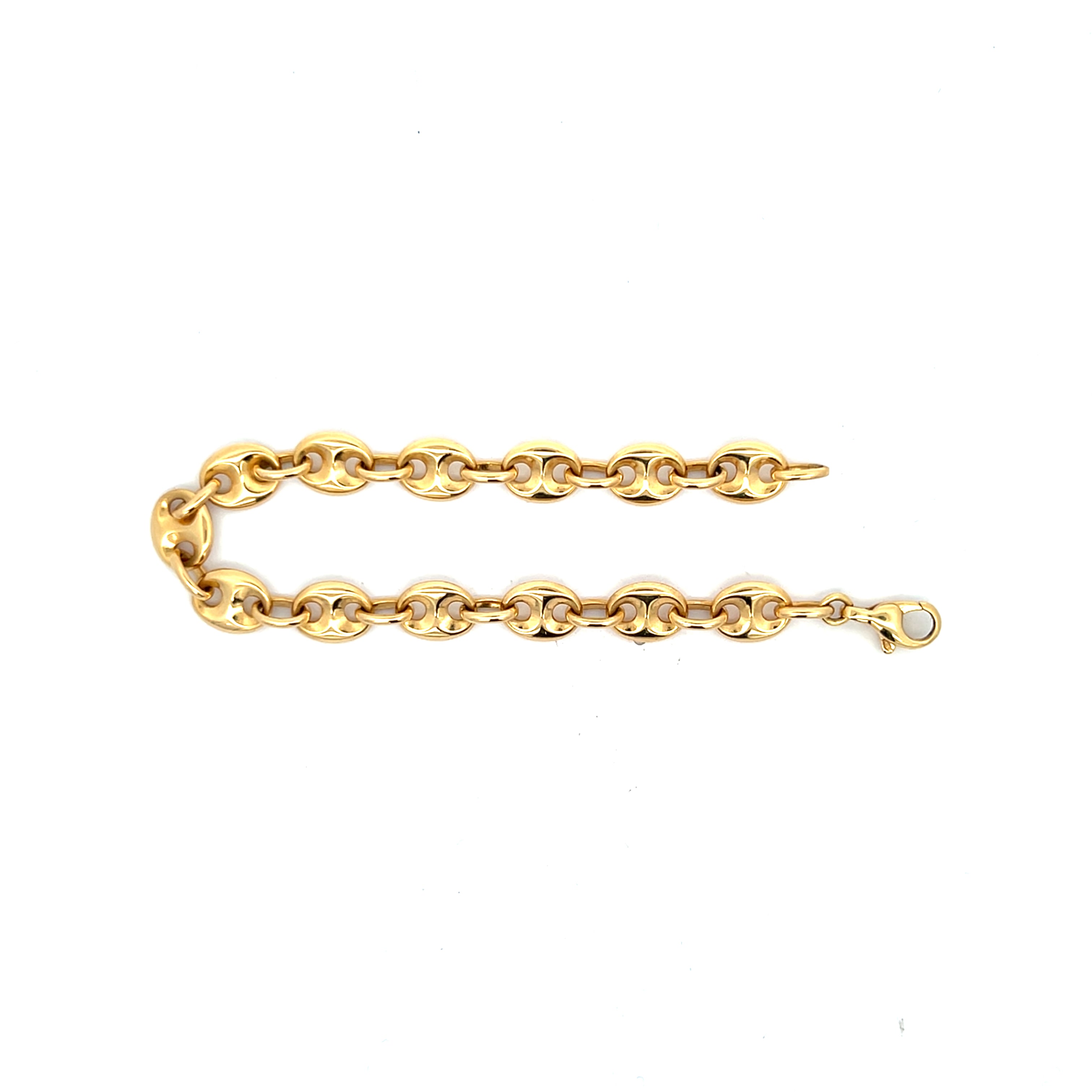 Bohnenarmband Gelbgold 750 / 18 kt