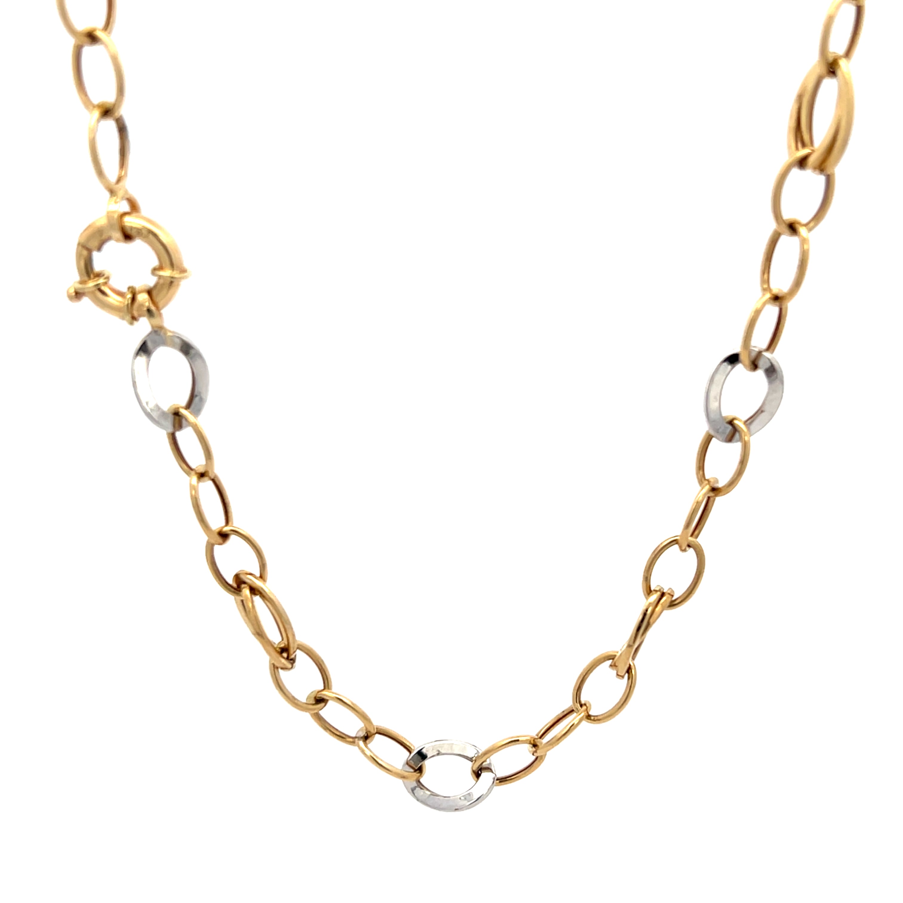 Kette Gelbgold und Weißgold 585 / 14 kt