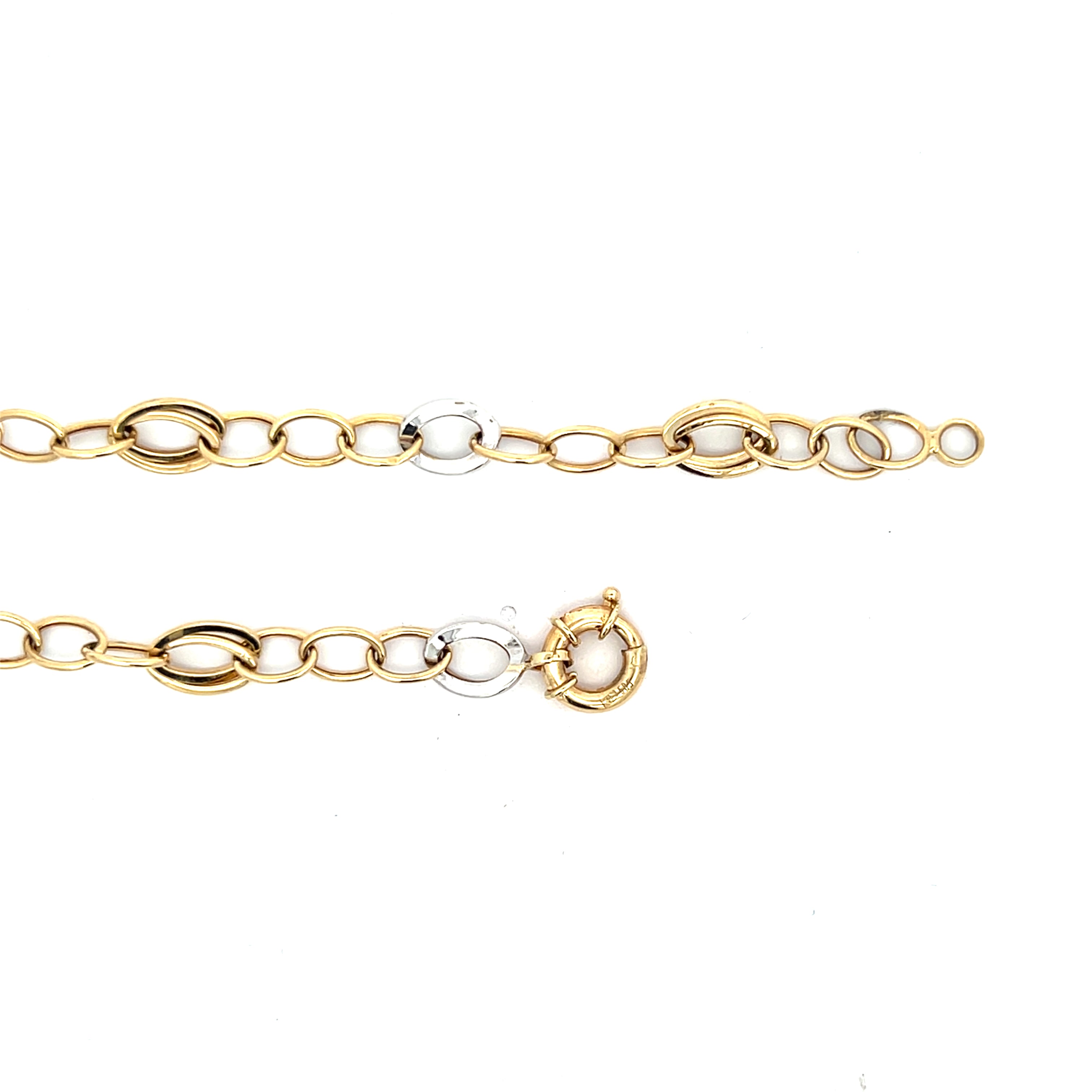 Kette Gelbgold und Weißgold 585 / 14 kt