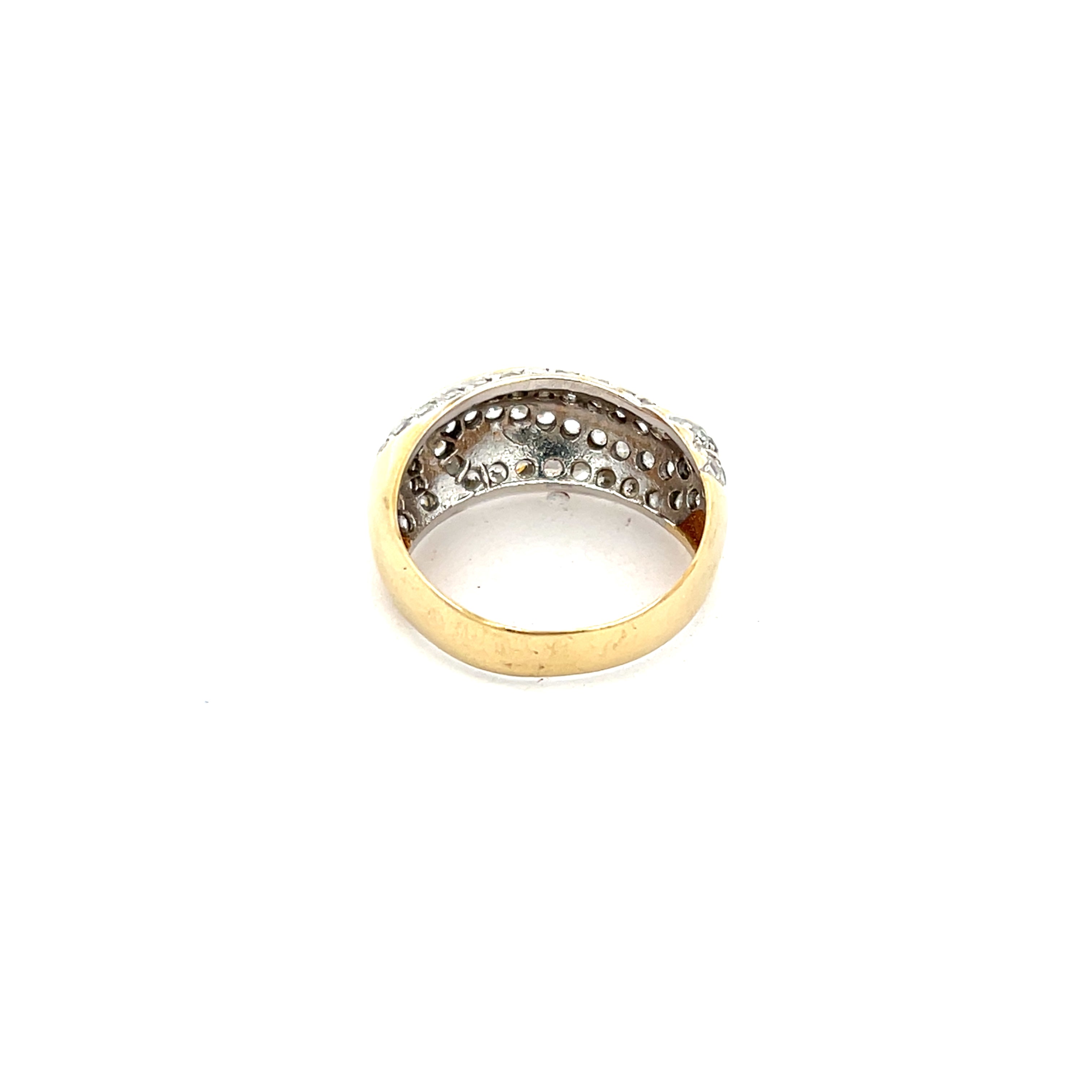 Damenring Gelbgold / Weißgold 585 / 14 kt