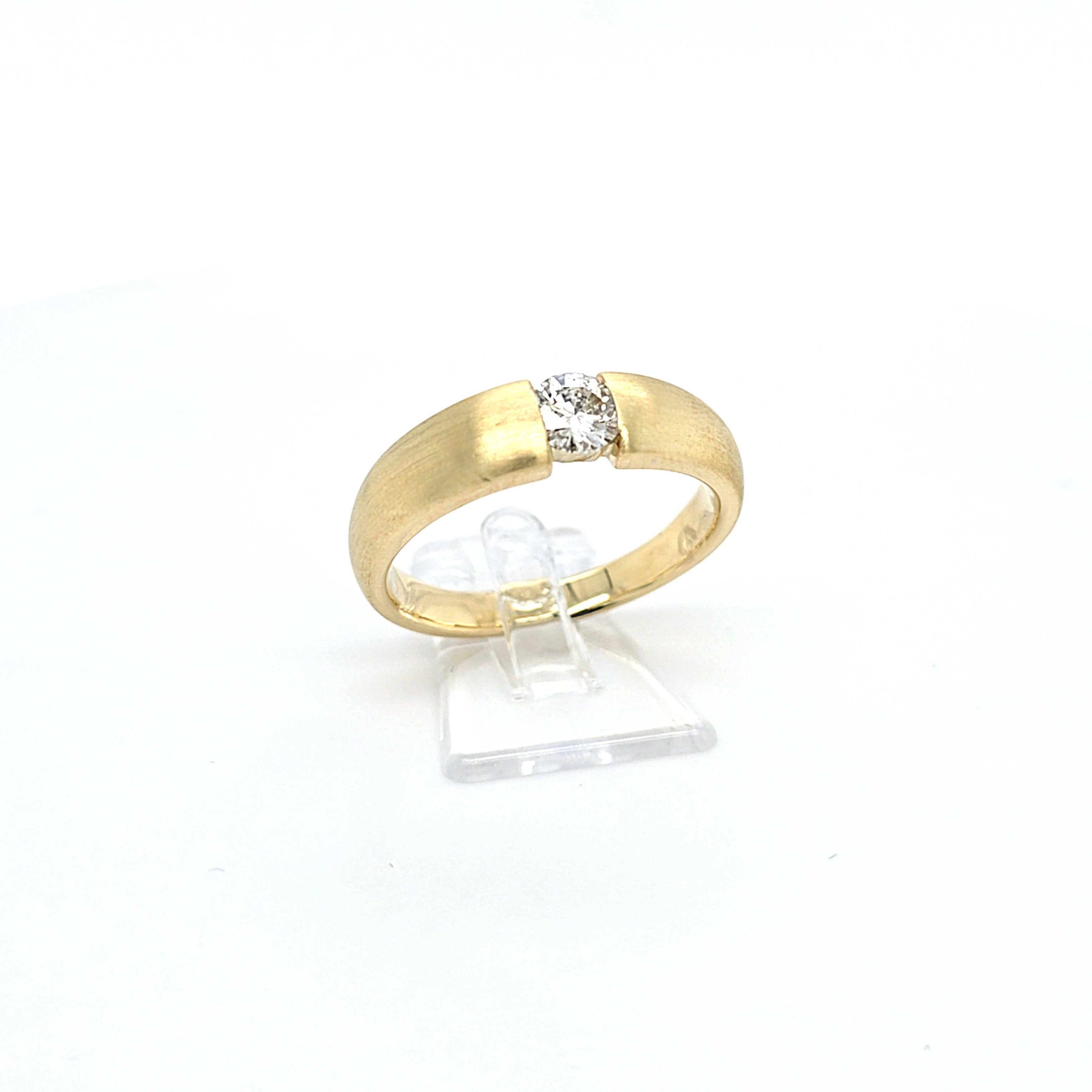 Ring Solitär Gold 585 14 kt Brillant 0,5 ct Damen