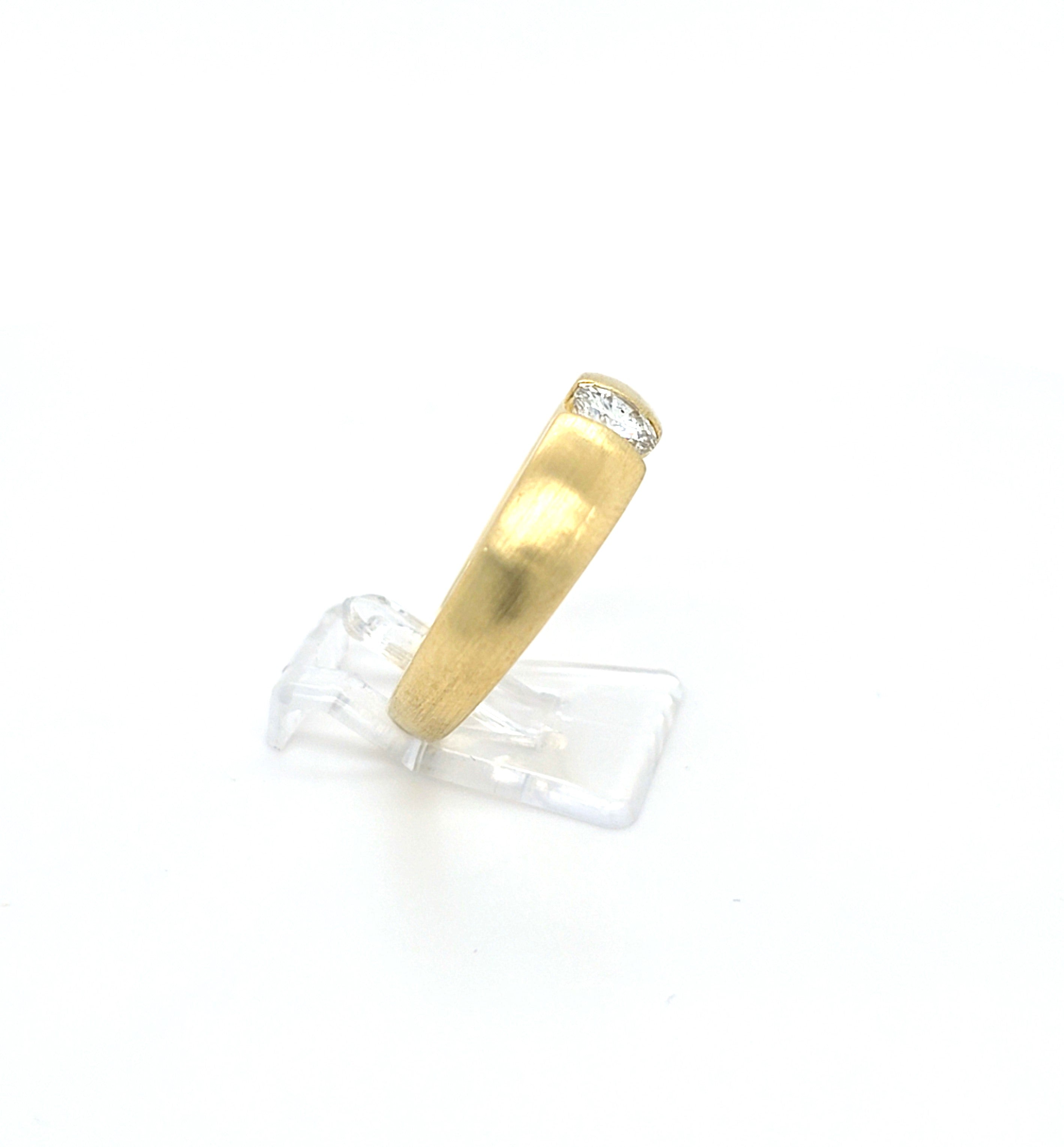 Ring Solitär Gold 585 14 kt Brillant 0,5 ct Damen