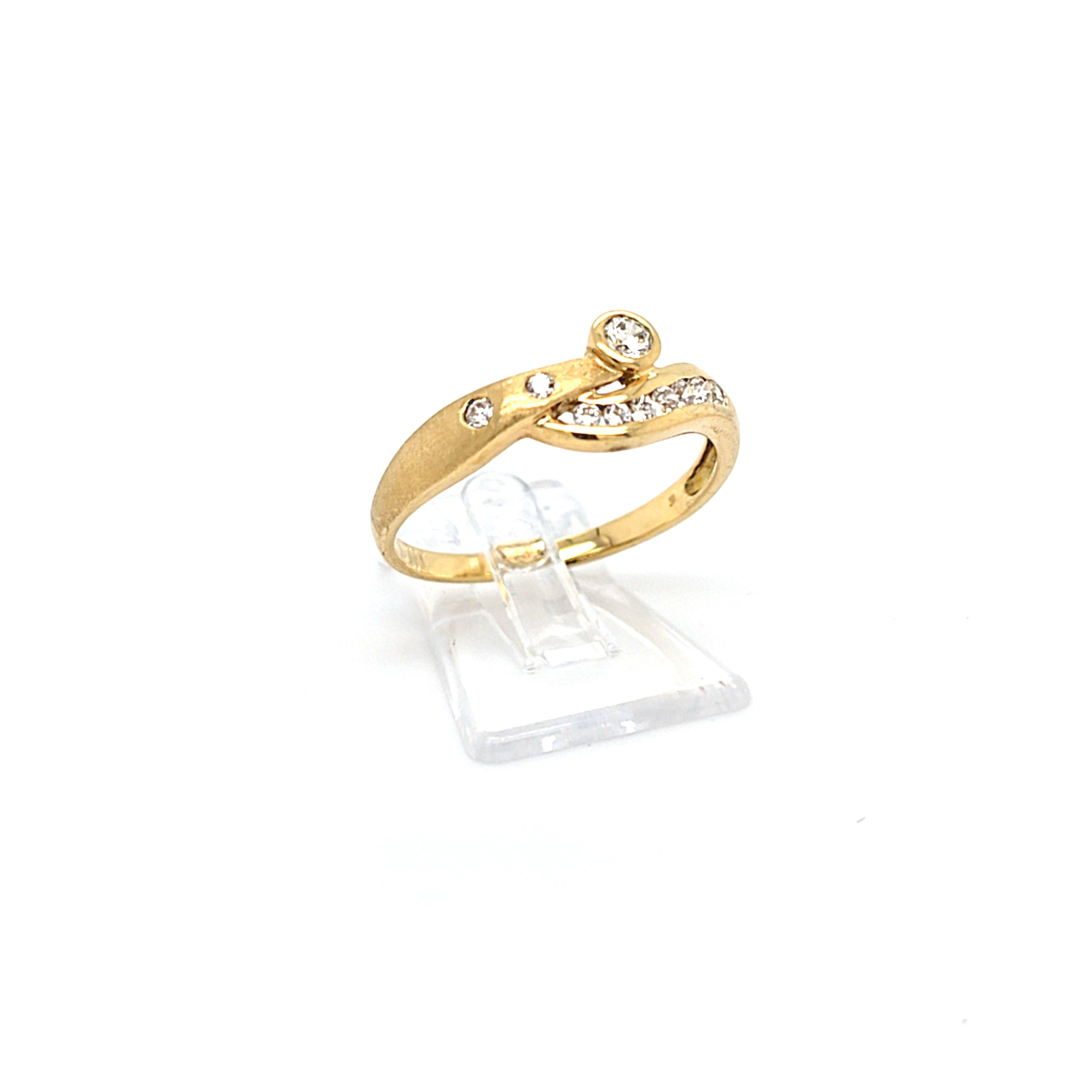 Ring Gold 750 18 kt Damen Zirkonia Schmuck Geschenk