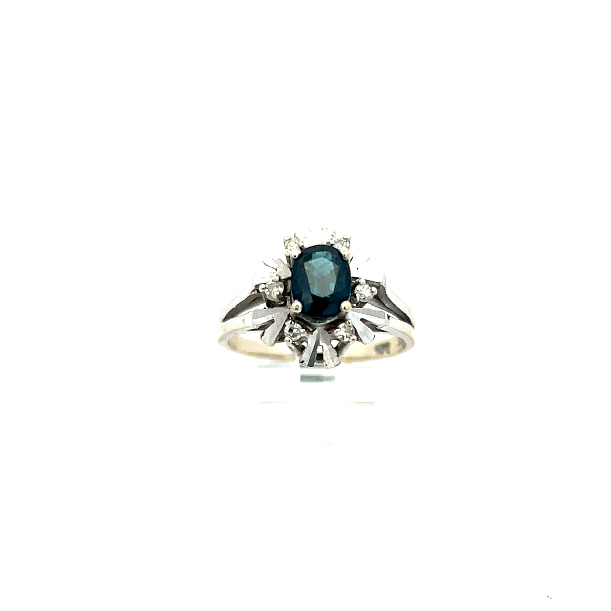 Damenring Weißgold 585 / 14 kt