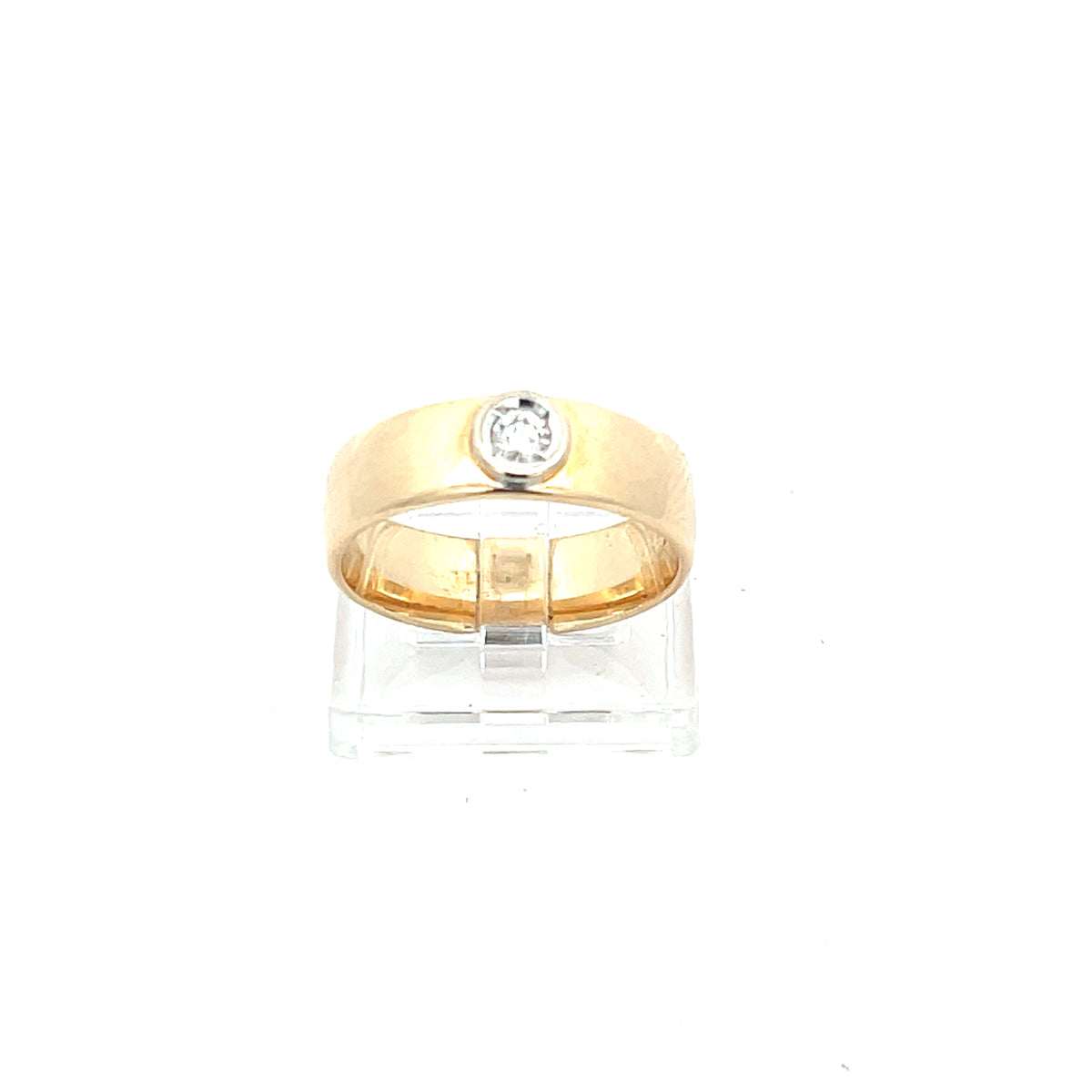 Brillantring Gelbgold / Weißgold 585 / 14 kt
