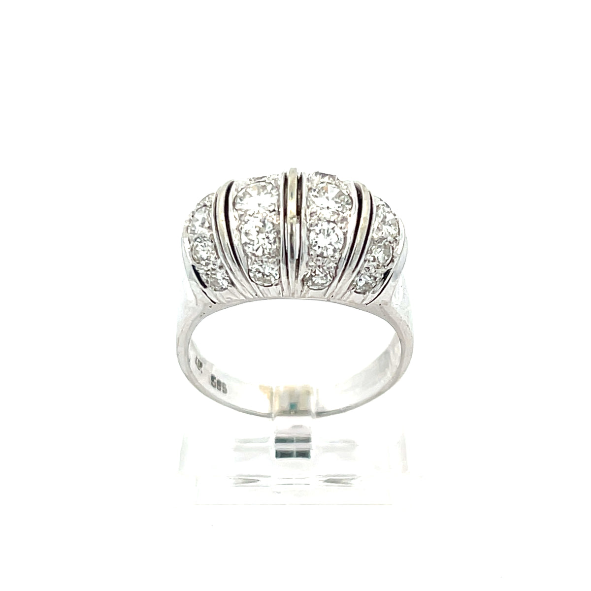 Brilliantring Weißgold 585/14 karat