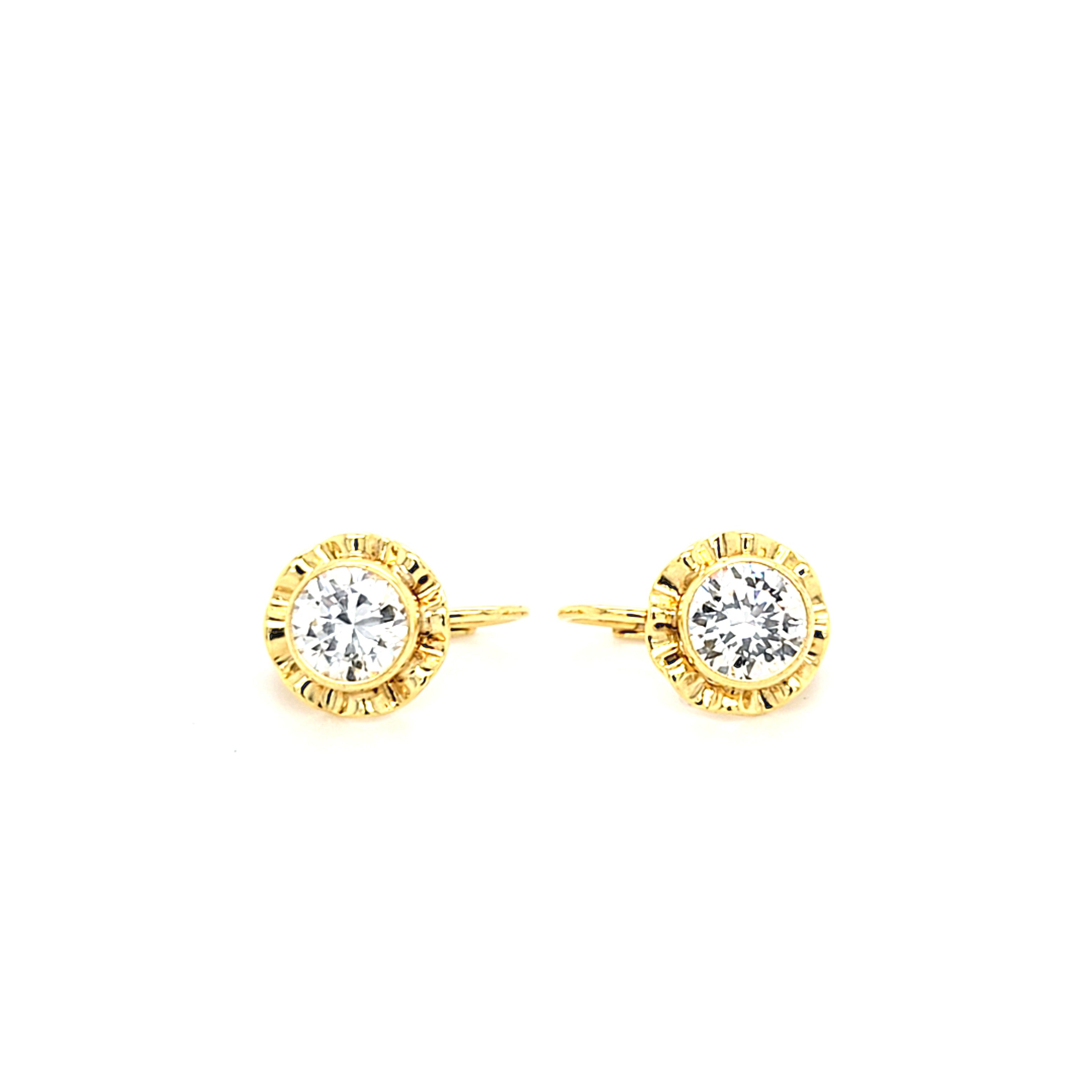 Ohrringe Gold 333 8 kt Zirkonia Damen Geschenk