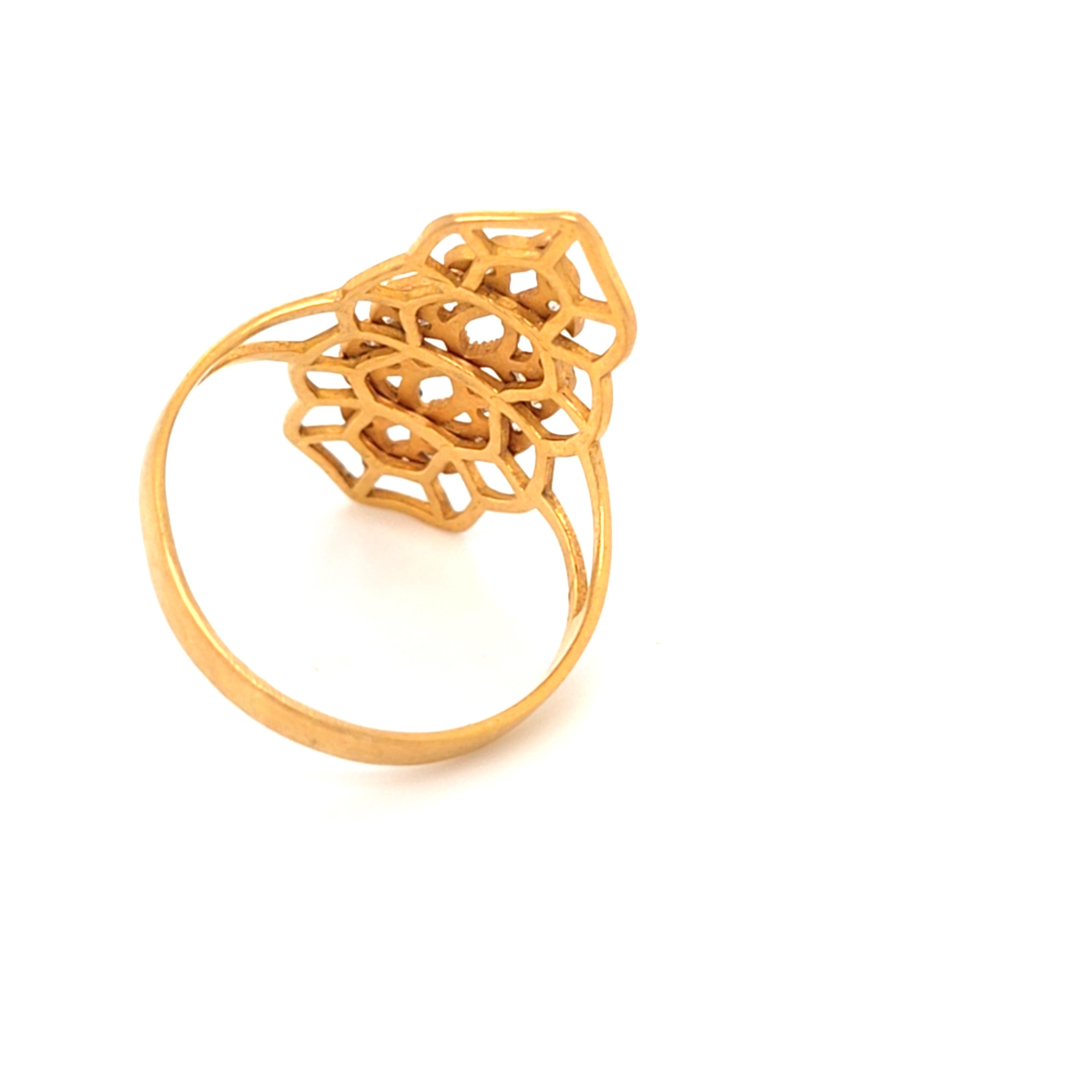 Damen Ring Gelbgold 916 22 kt Schmuck 210972