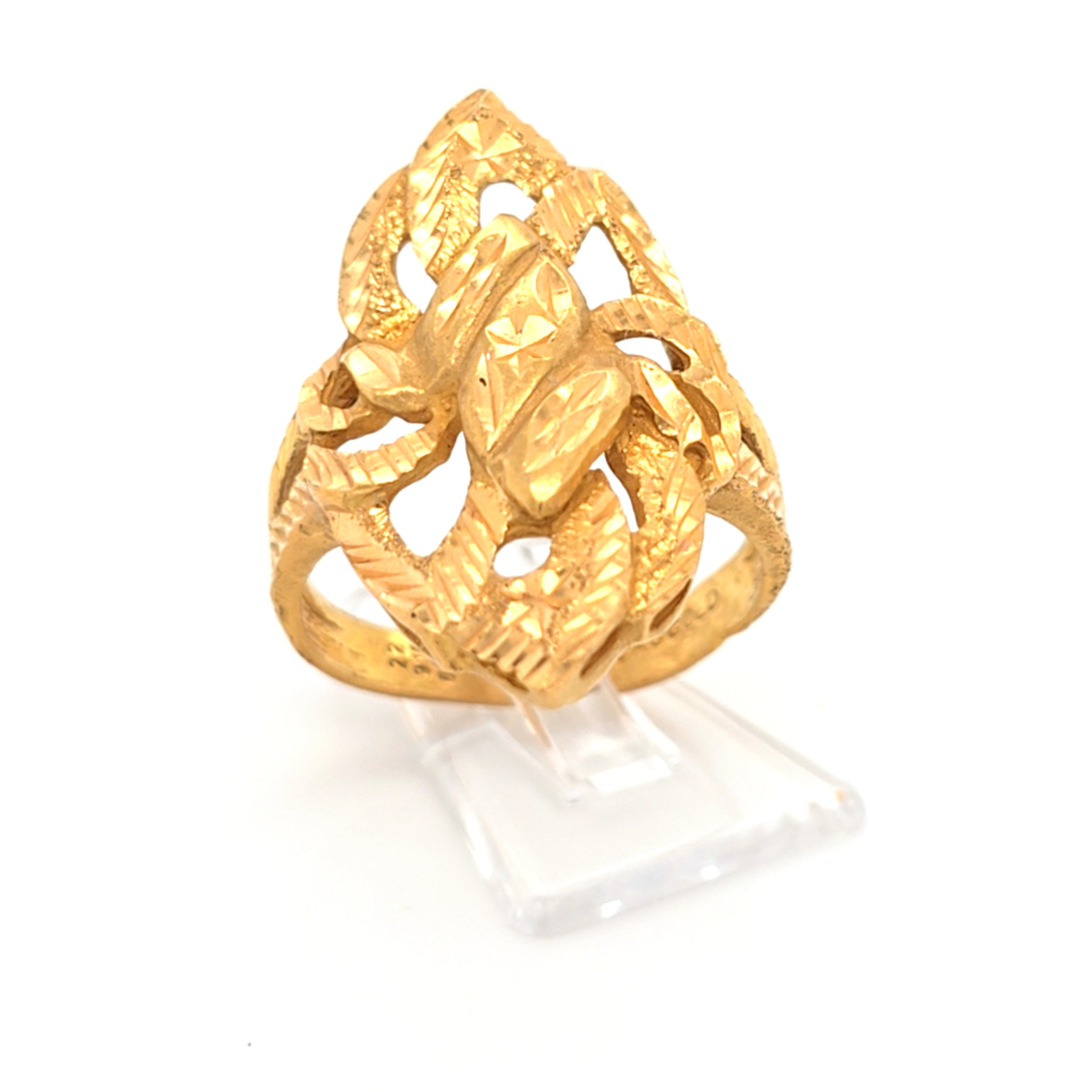 Damen Ring Gelbgold 916 22 kt Schmuck 210972