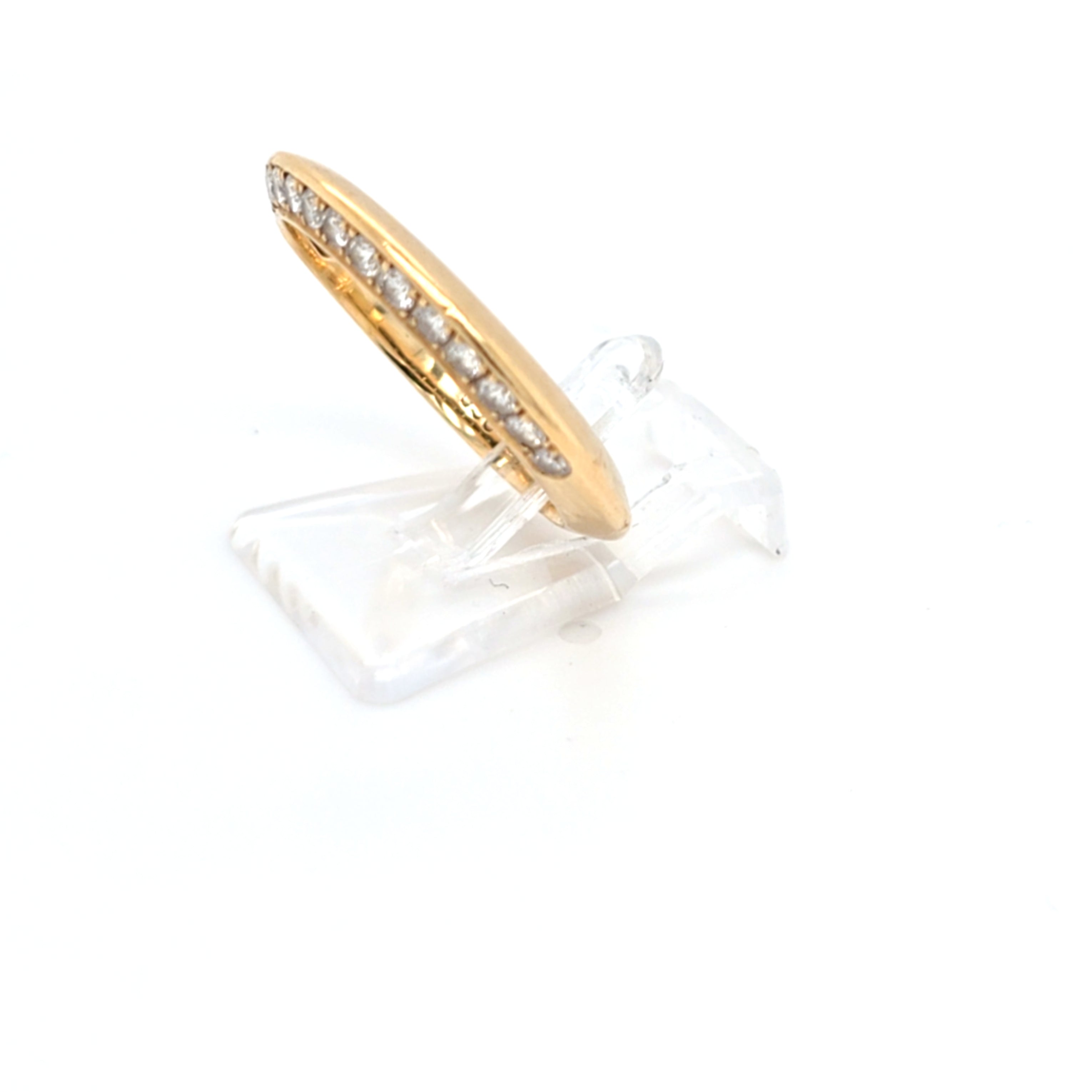 Damen Vorsteckring Gelbgold 750 18 kt. Brillanten 0,38 ct -W- 55,5 Schmuck