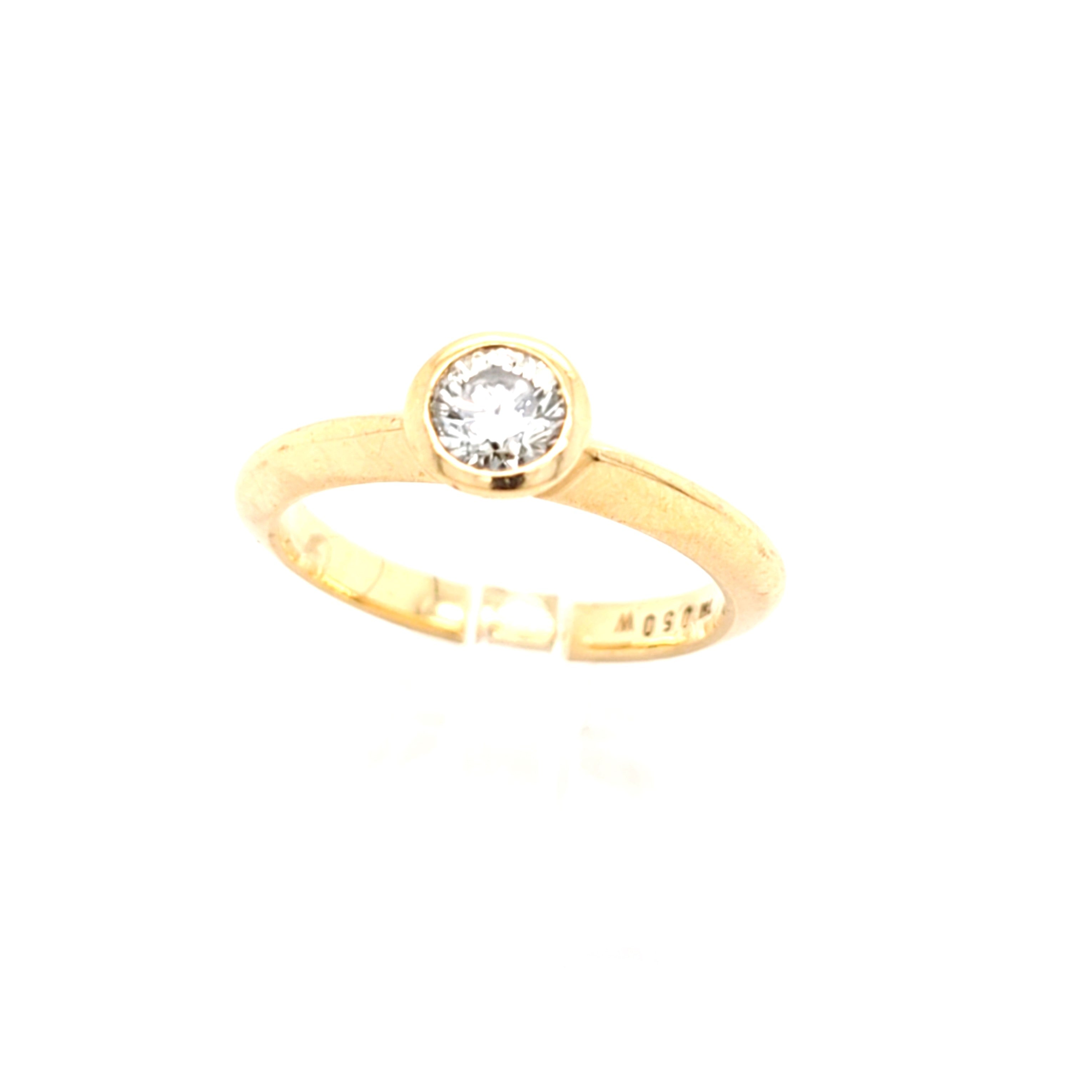 Damen Ring Gelbgold 585 14 kt. Brillant Solitäre 0,50 W *55,5* Schmuck Geschenk