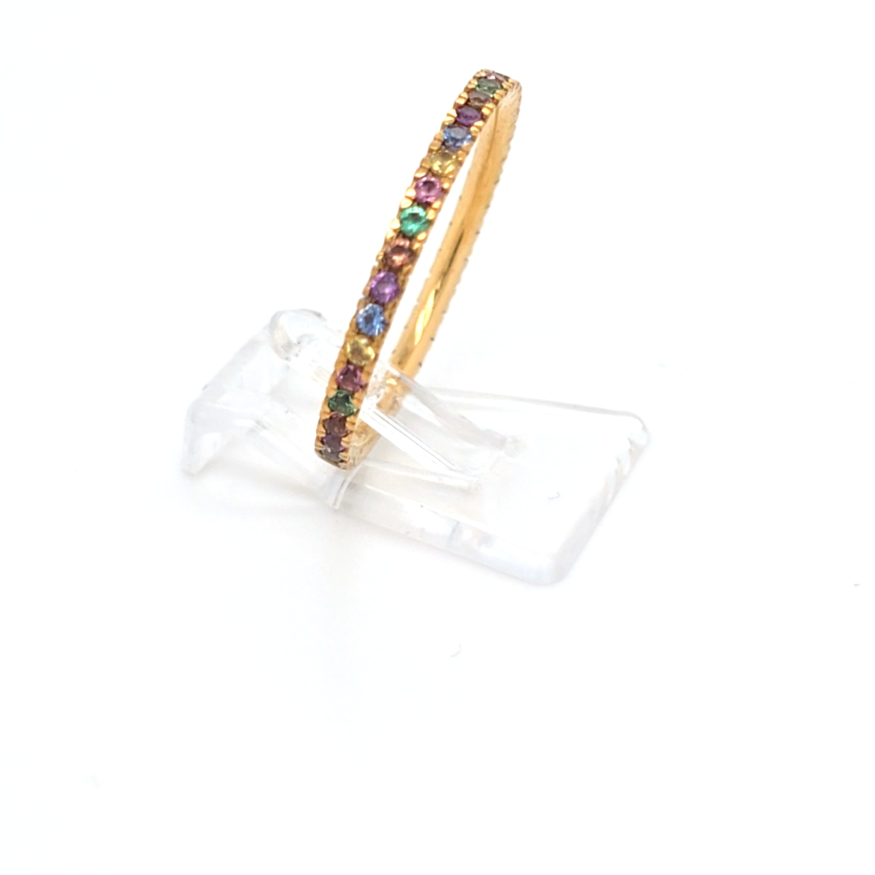 Damen Ring Gelbgold 375/9 kt. Bunte Zirkonia *59* Schmuck 209187