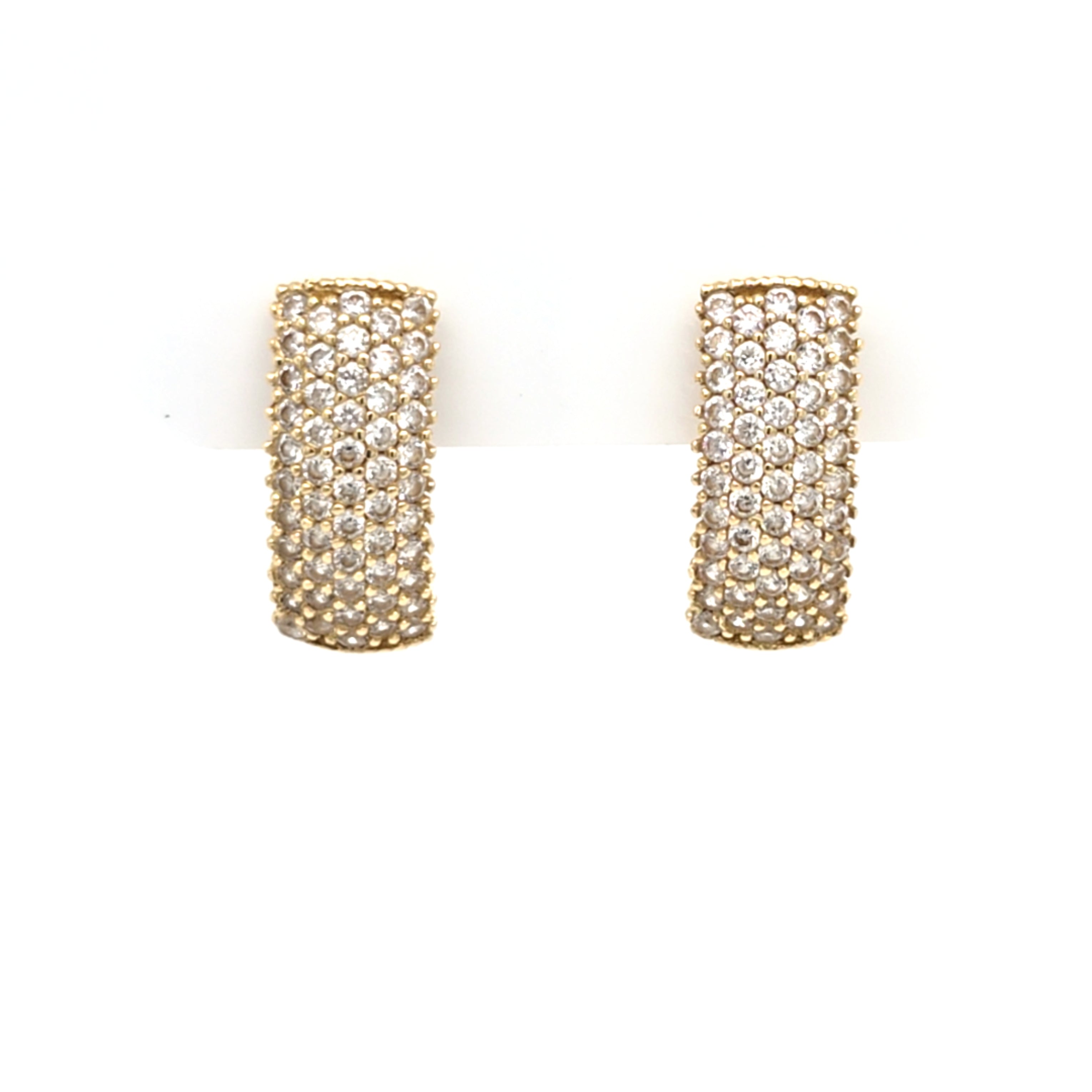 Damen Ohrringe Gelbgold 585 14 kt. Zirkonia Schmuck