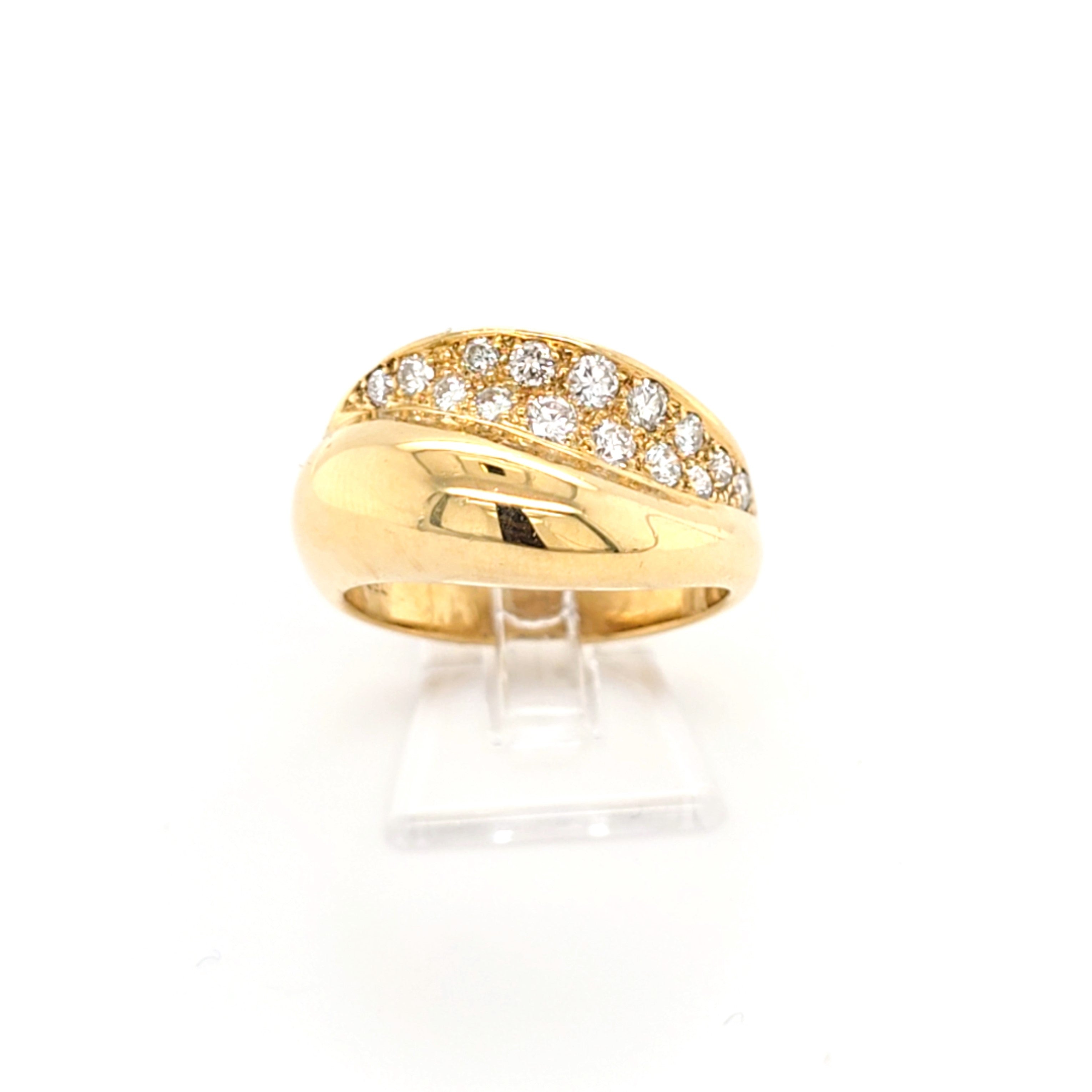 Damen Ring Gelb Gold 750/18 kt Brillanten *57,5* Schmuck 148420