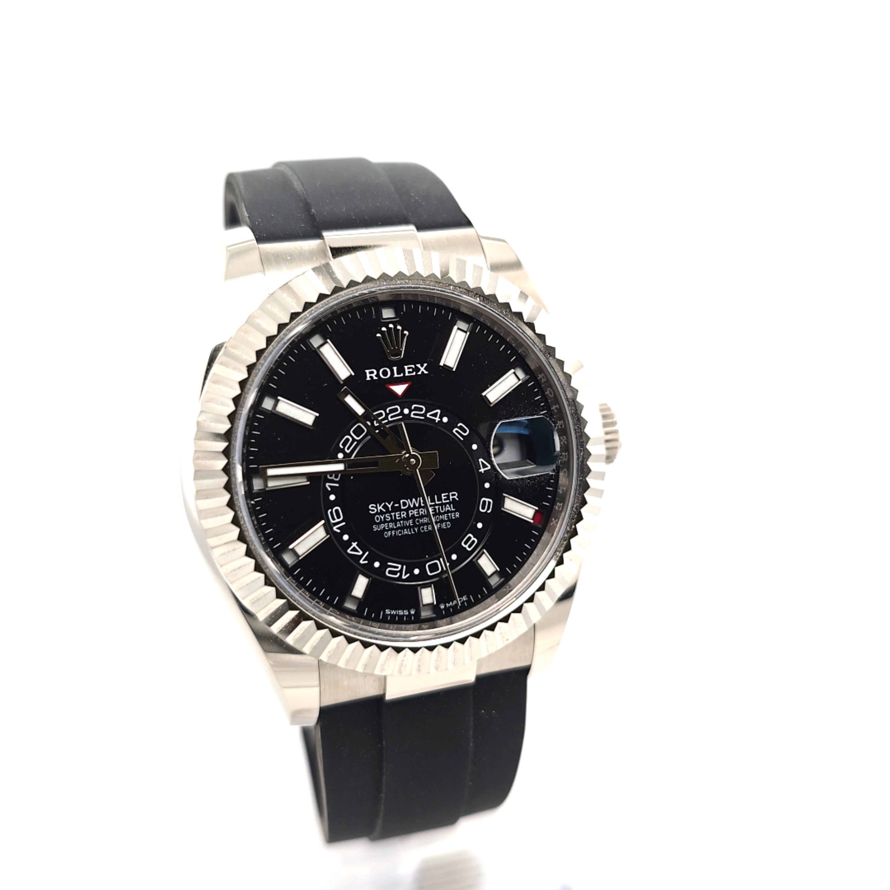 Rolex Sky Dweller Weiß Gold 42 mm Ref. 336239 Full-Set BJ. 03/2