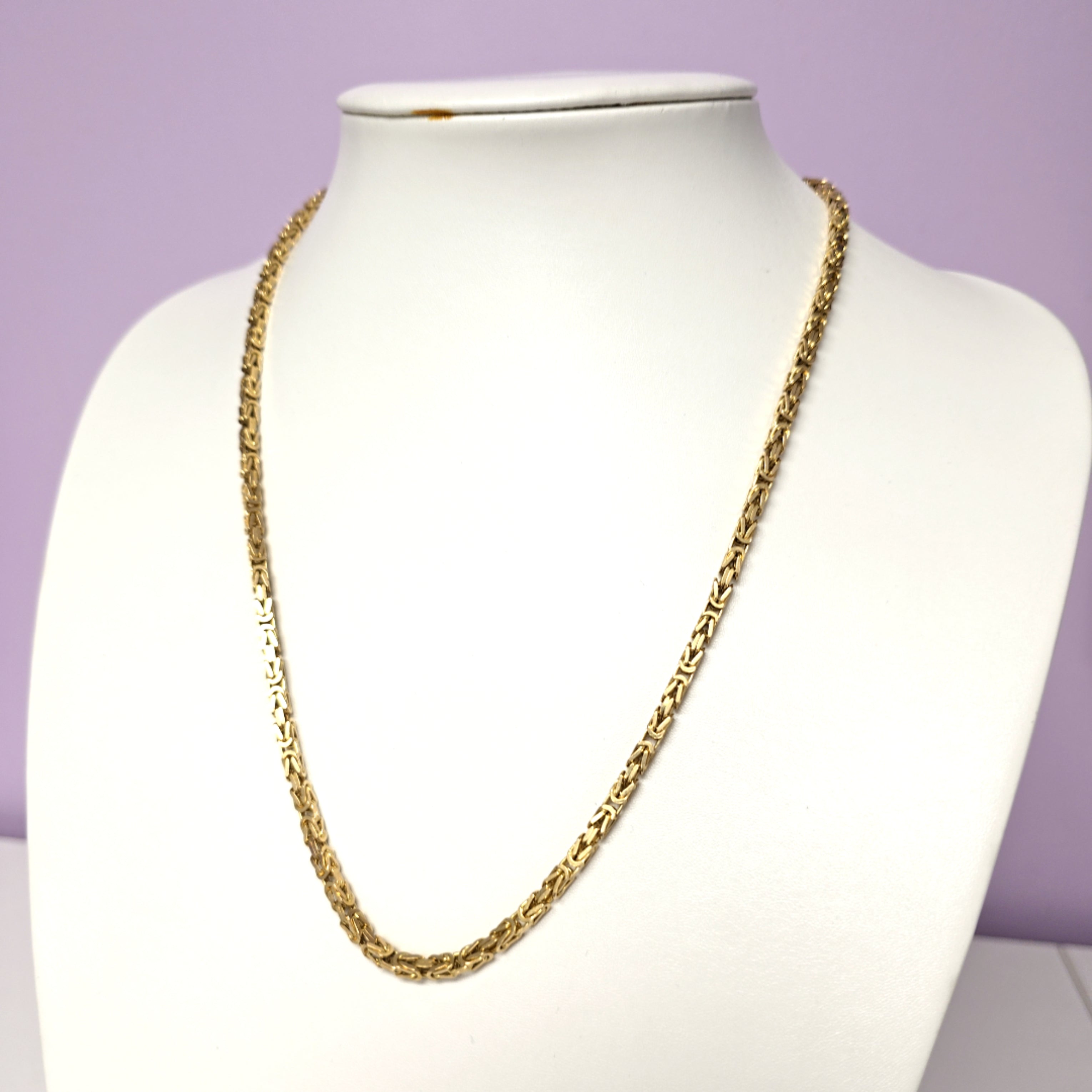 Königs Kette Gelb Gold 585 Unisex Schmuck Geschenk
