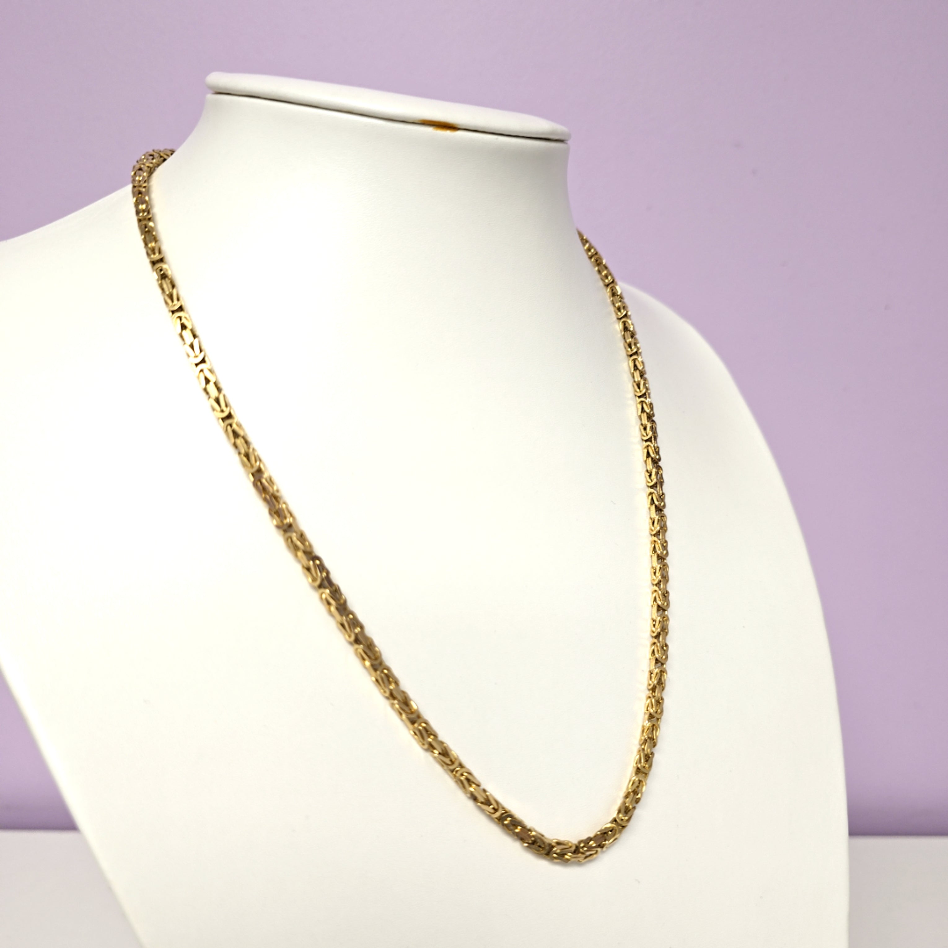Königs Kette Gelb Gold 585 Unisex Schmuck Geschenk