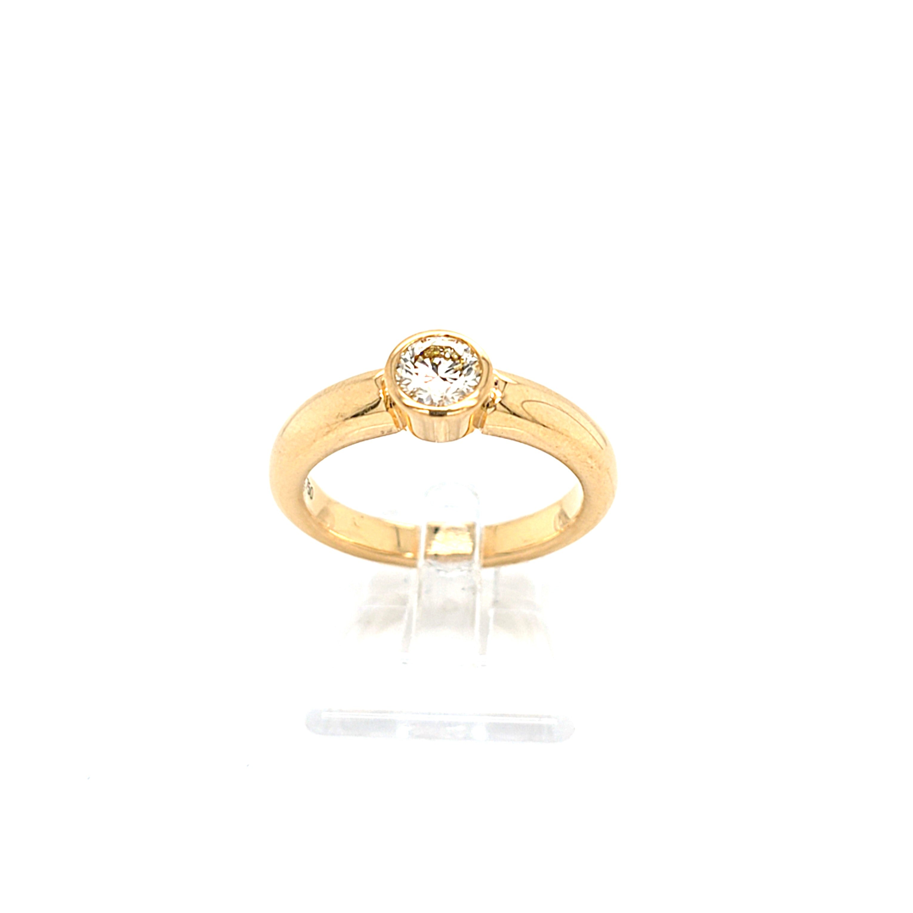 Ring Gold 750 18 kt Brillant 0,5 ct Damen Schmuck