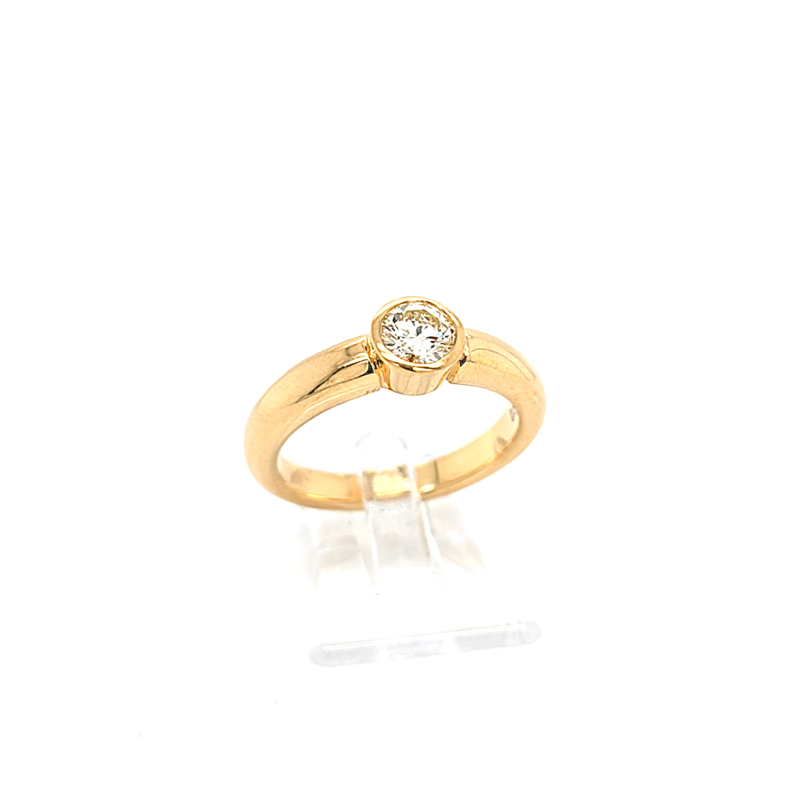 Ring Gold 750 18 kt Brillant 0,5 ct Damen Schmuck