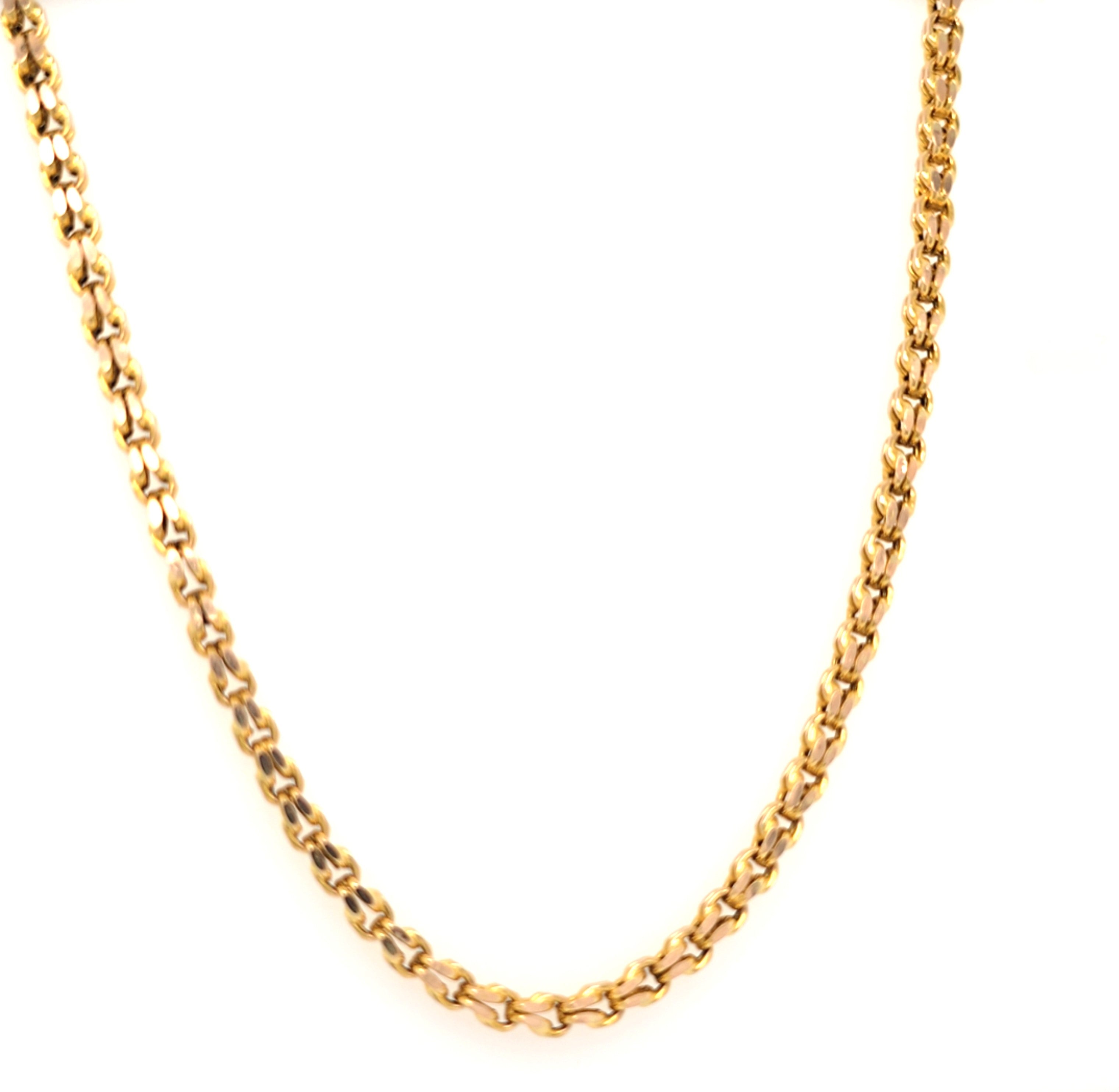 Kette Gelb Gold 585 14 kt 60 cm Unisex Schmuck Geschenk