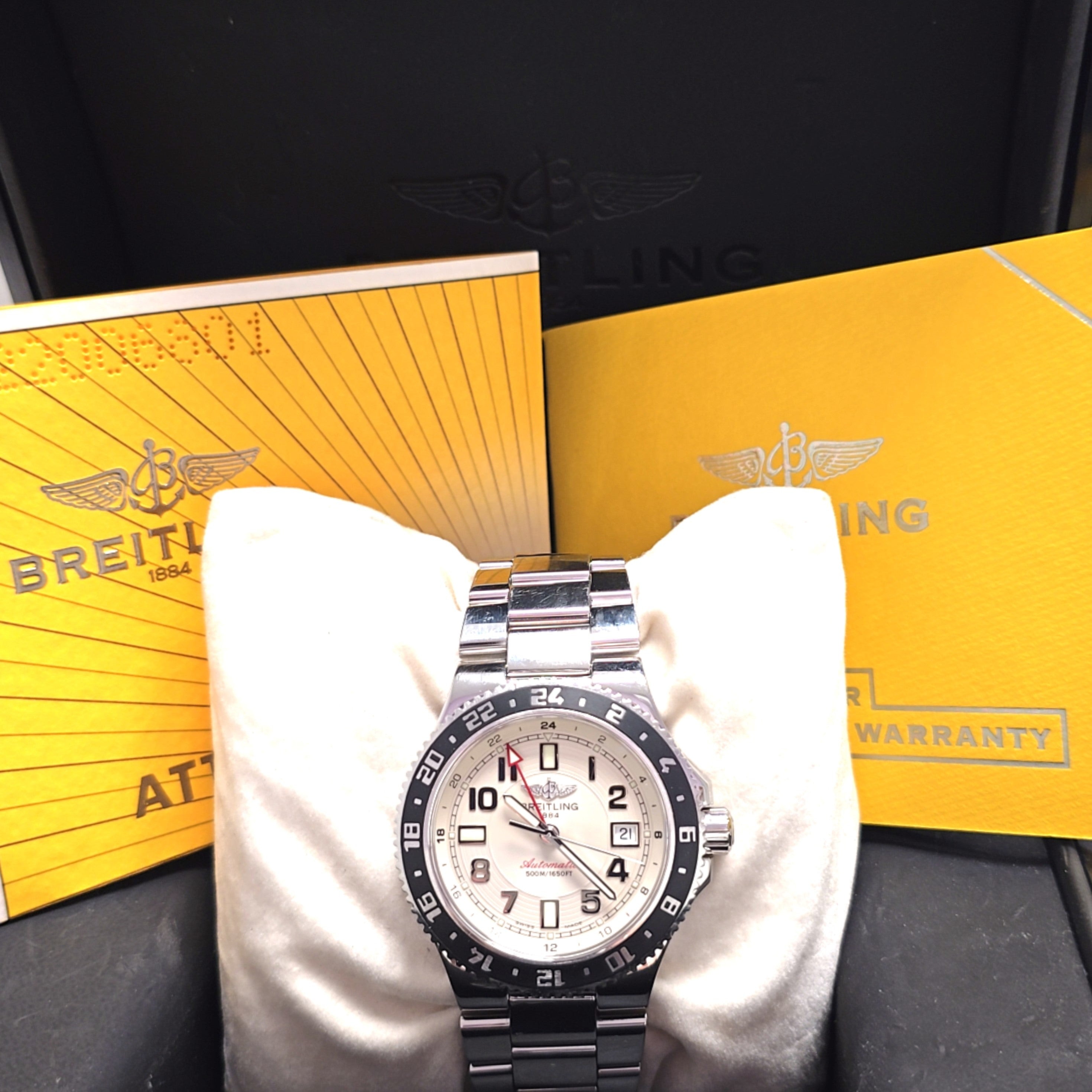 Breitling Superocean GMT Edelstahl Ref.: A32380 Unisex Full-Set 41 mm