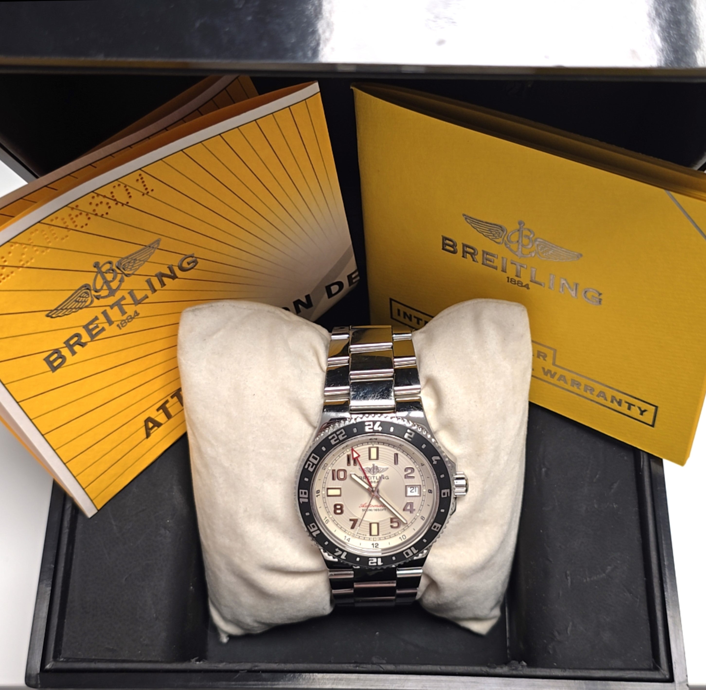 Breitling Superocean GMT Edelstahl Ref.: A32380 Unisex Full-Set 41 mm