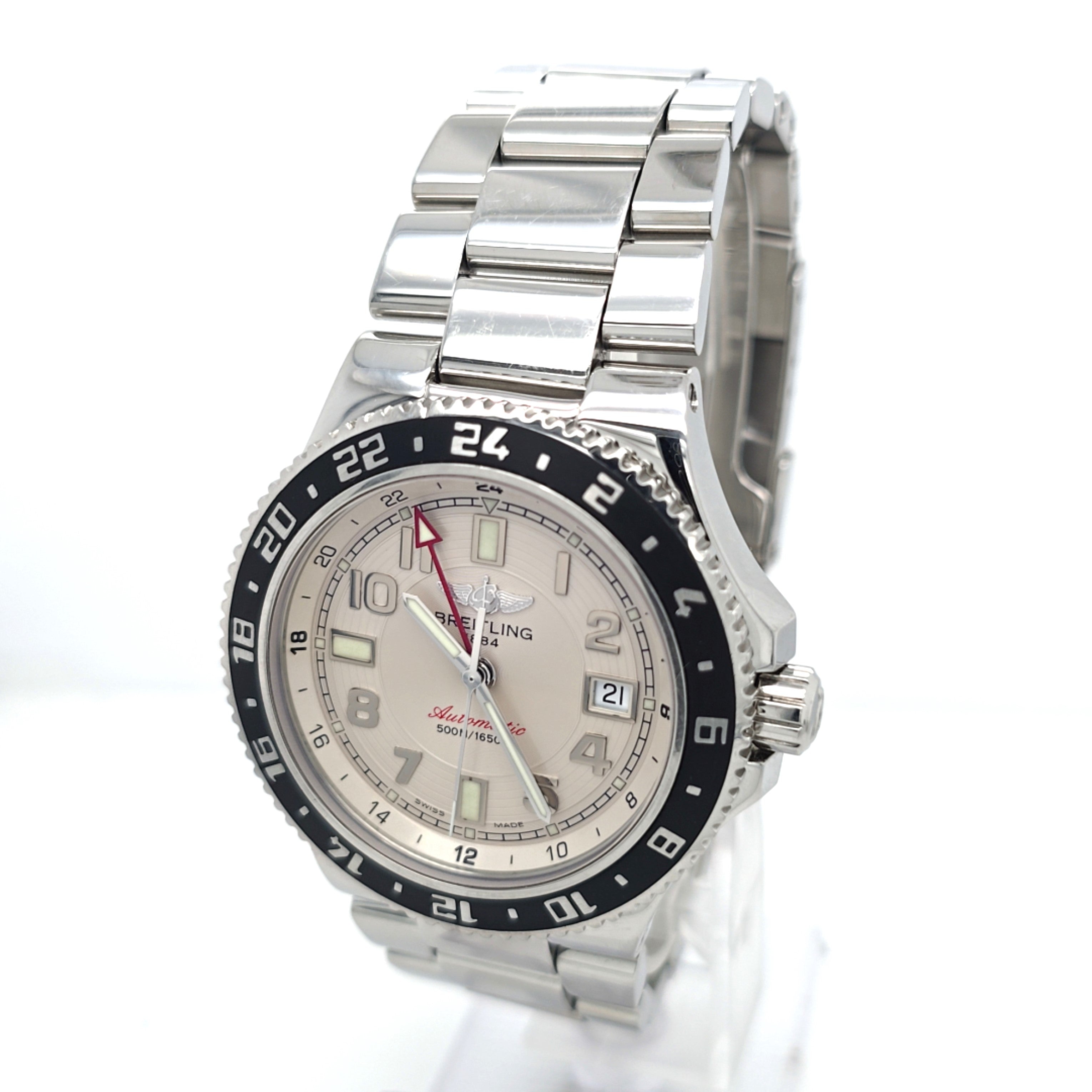 Breitling Superocean GMT Edelstahl Ref.: A32380 Unisex Full-Set 41 mm