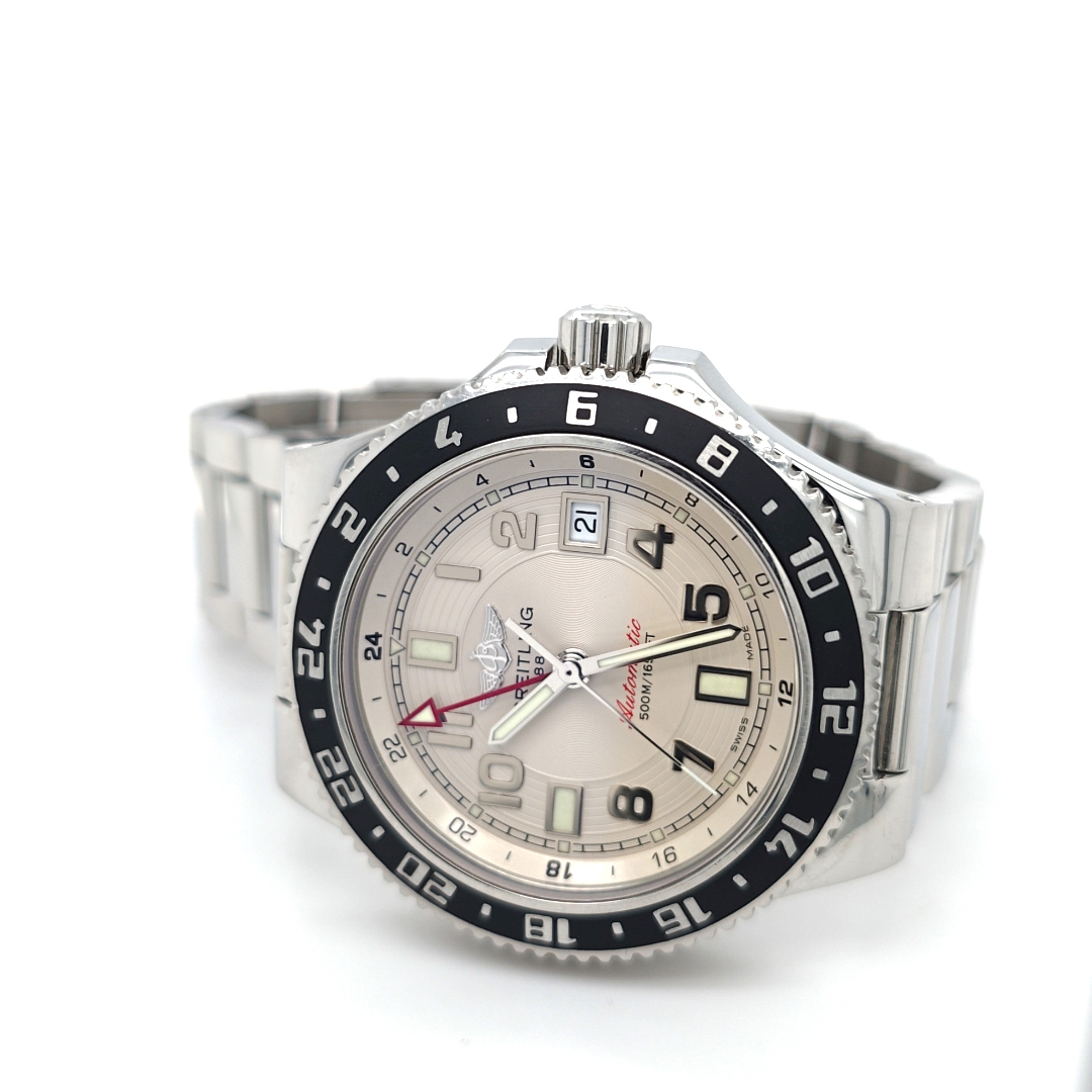 Breitling Superocean GMT Edelstahl Ref.: A32380 Unisex Full-Set 41 mm