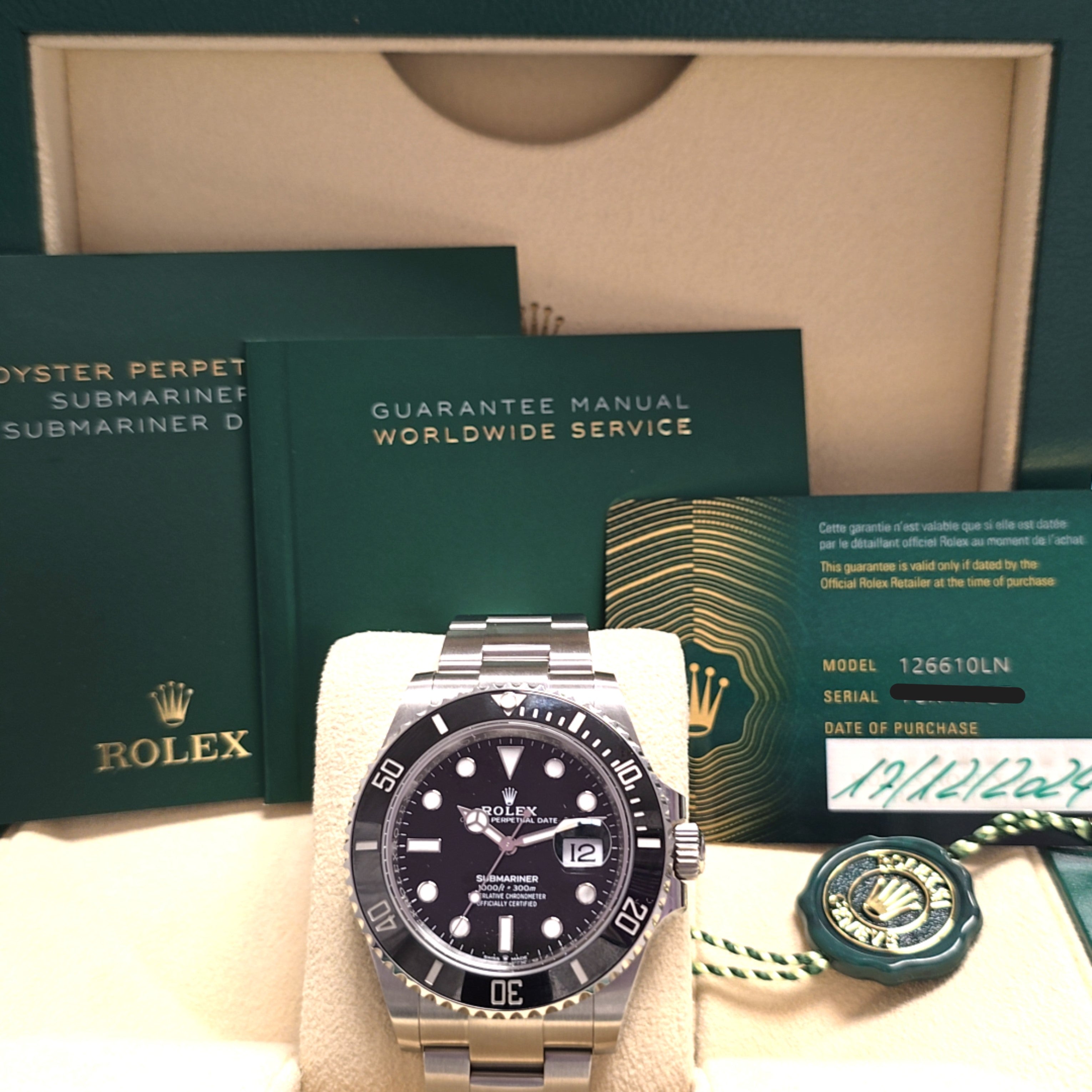 Rolex Submariner Edelstahl Ref.: 126610LN Full-Set 41 mm BJ. 2024